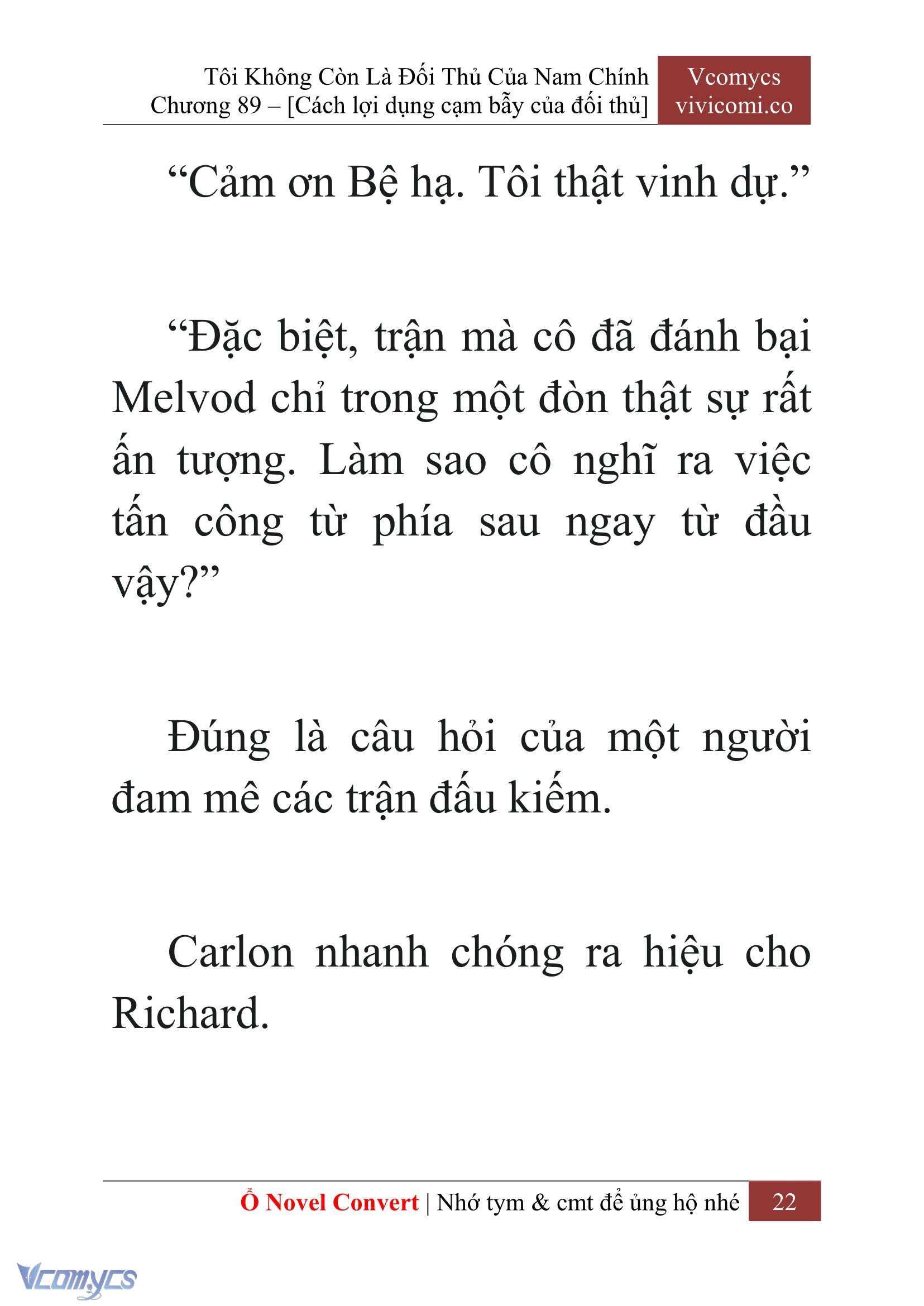 [Novel] Tôi Không Còn Là Đối Thủ Của Nam Chính Chapter  89 - 24