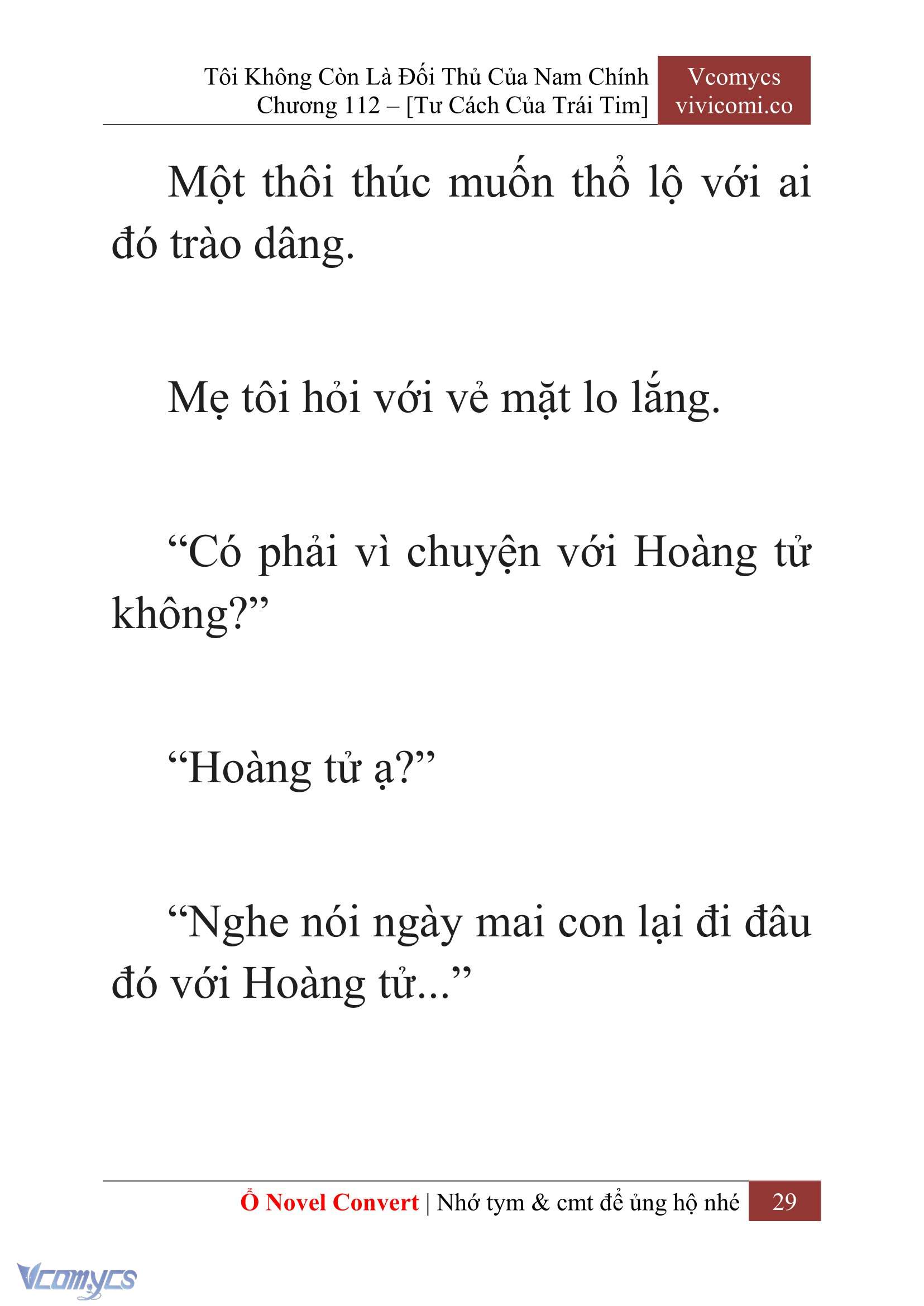[Novel] Tôi Không Còn Là Đối Thủ Của Nam Chính Chapter  112 - 31