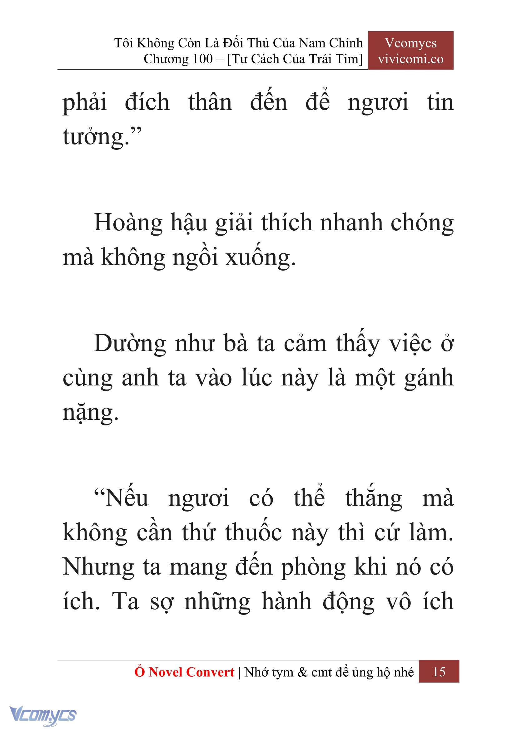 [Novel] Tôi Không Còn Là Đối Thủ Của Nam Chính Chapter  100 - 17