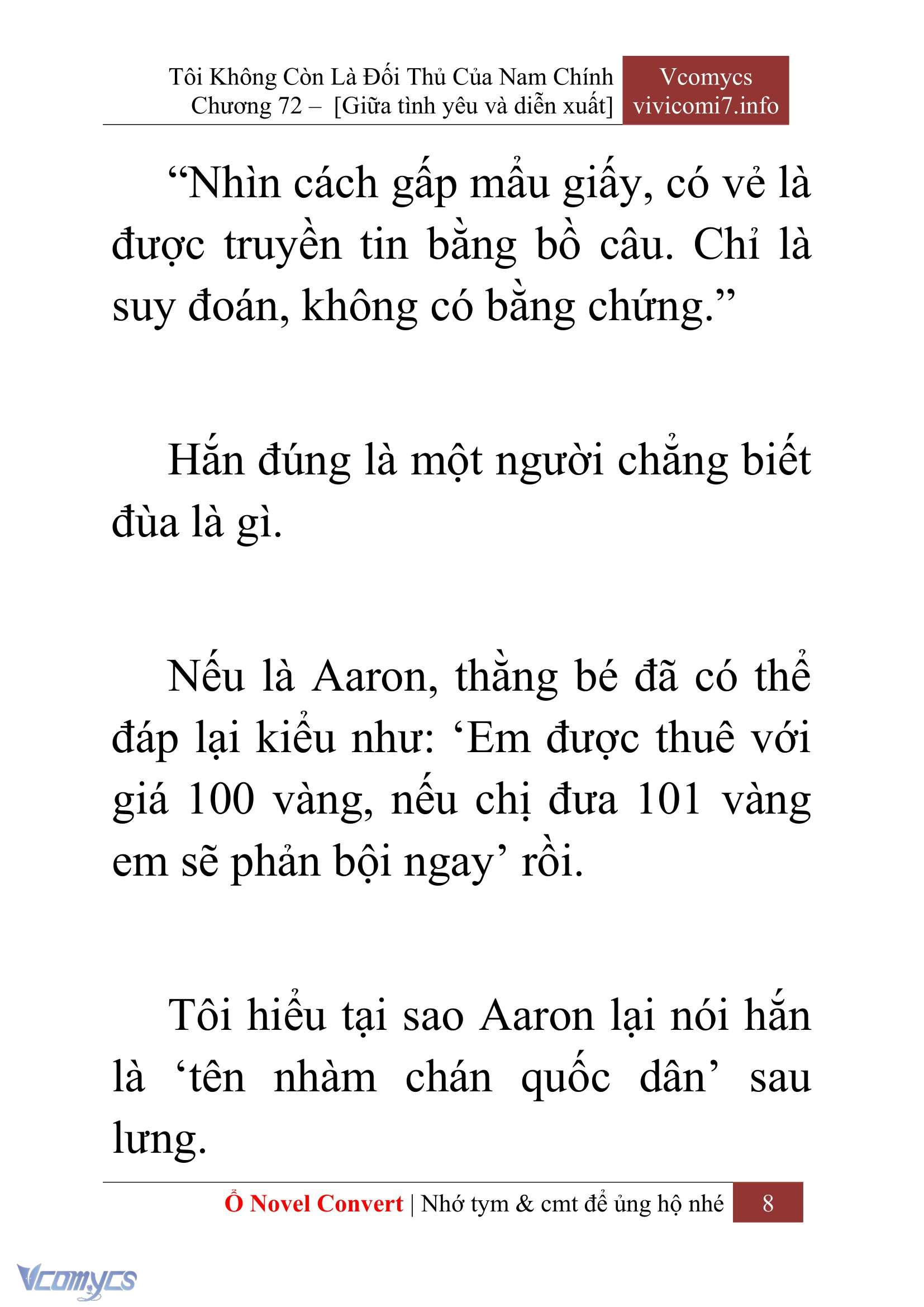 [Novel] Tôi Không Còn Là Đối Thủ Của Nam Chính Chapter  72 - 10