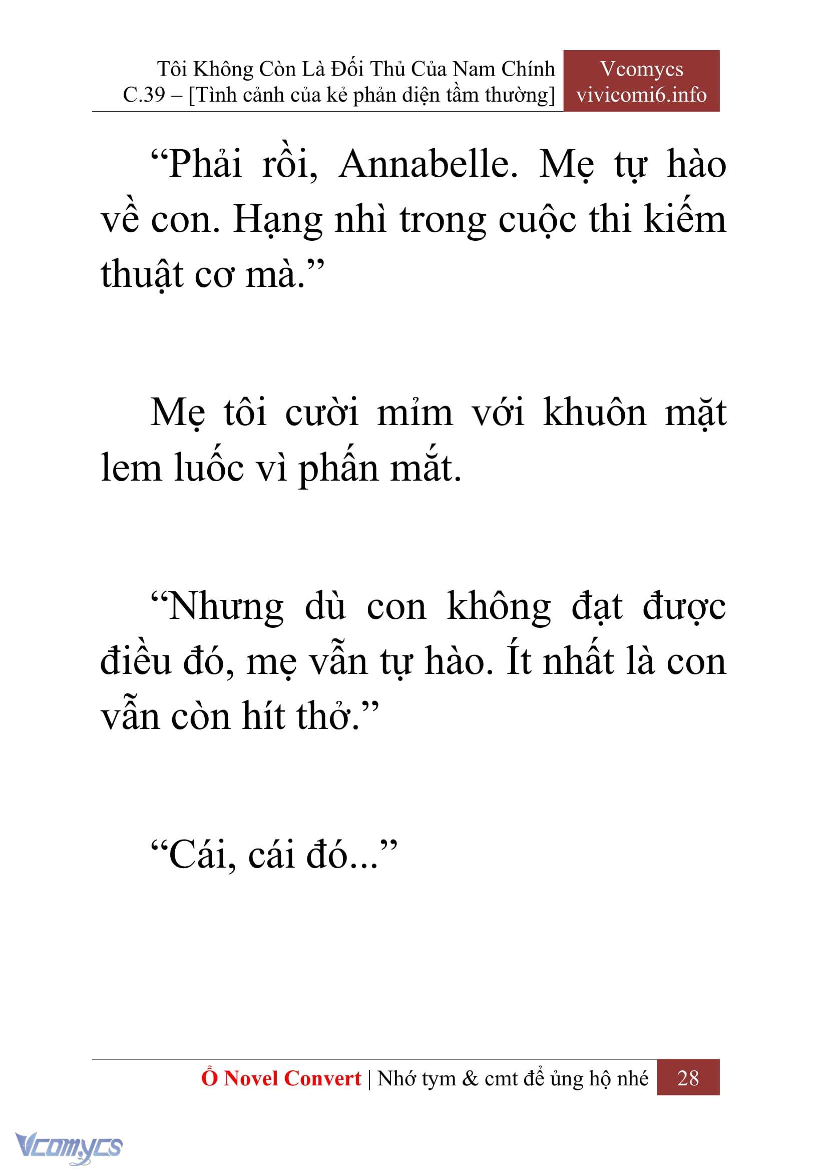 [Novel] Tôi Không Còn Là Đối Thủ Của Nam Chính Chapter  39 - 30
