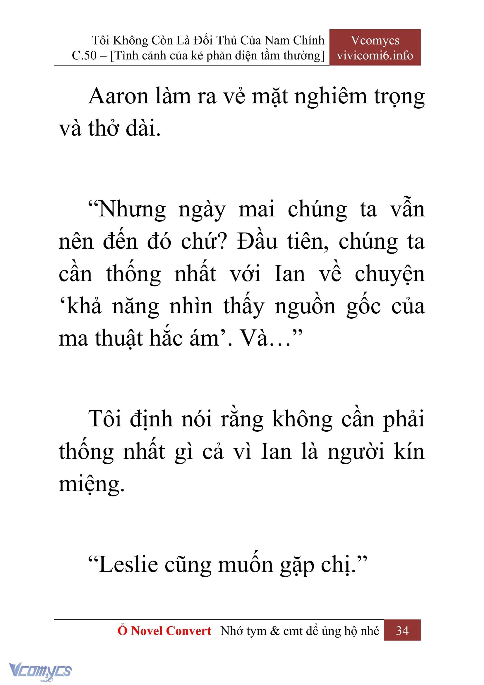 [Novel] Tôi Không Còn Là Đối Thủ Của Nam Chính Chapter  50 - 36