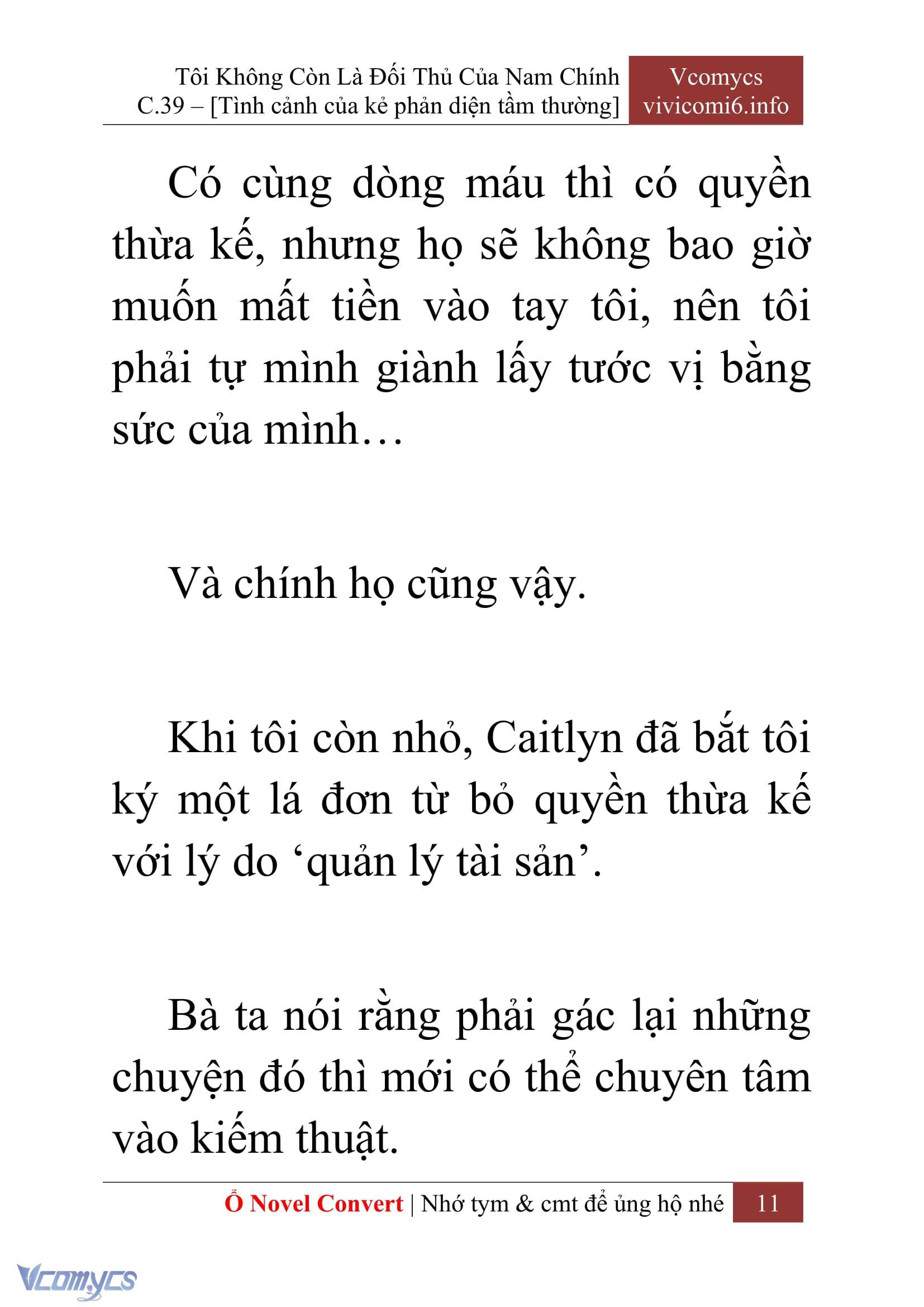 [Novel] Tôi Không Còn Là Đối Thủ Của Nam Chính Chapter  39 - 13