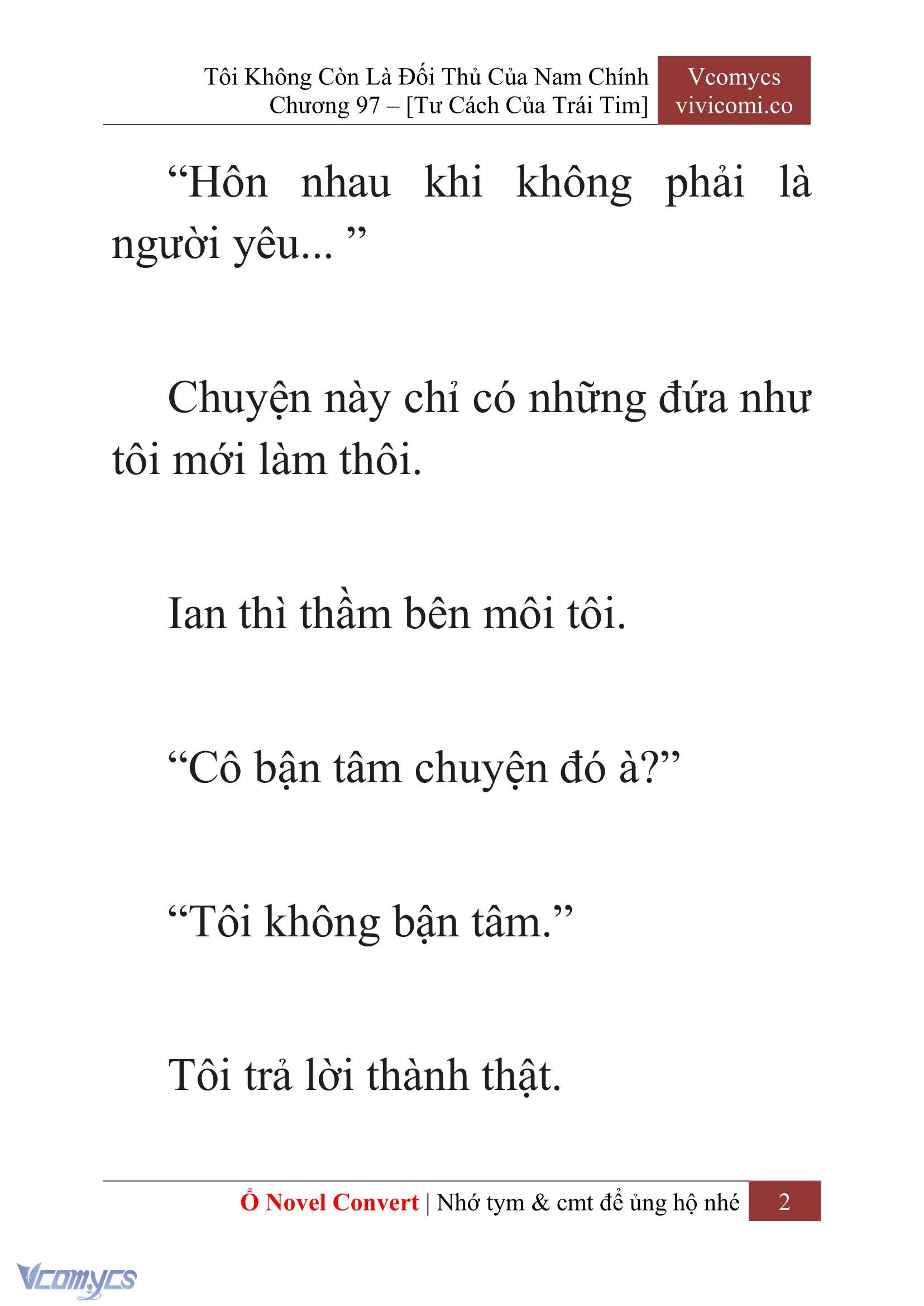 [Novel] Tôi Không Còn Là Đối Thủ Của Nam Chính Chapter  97 - 4