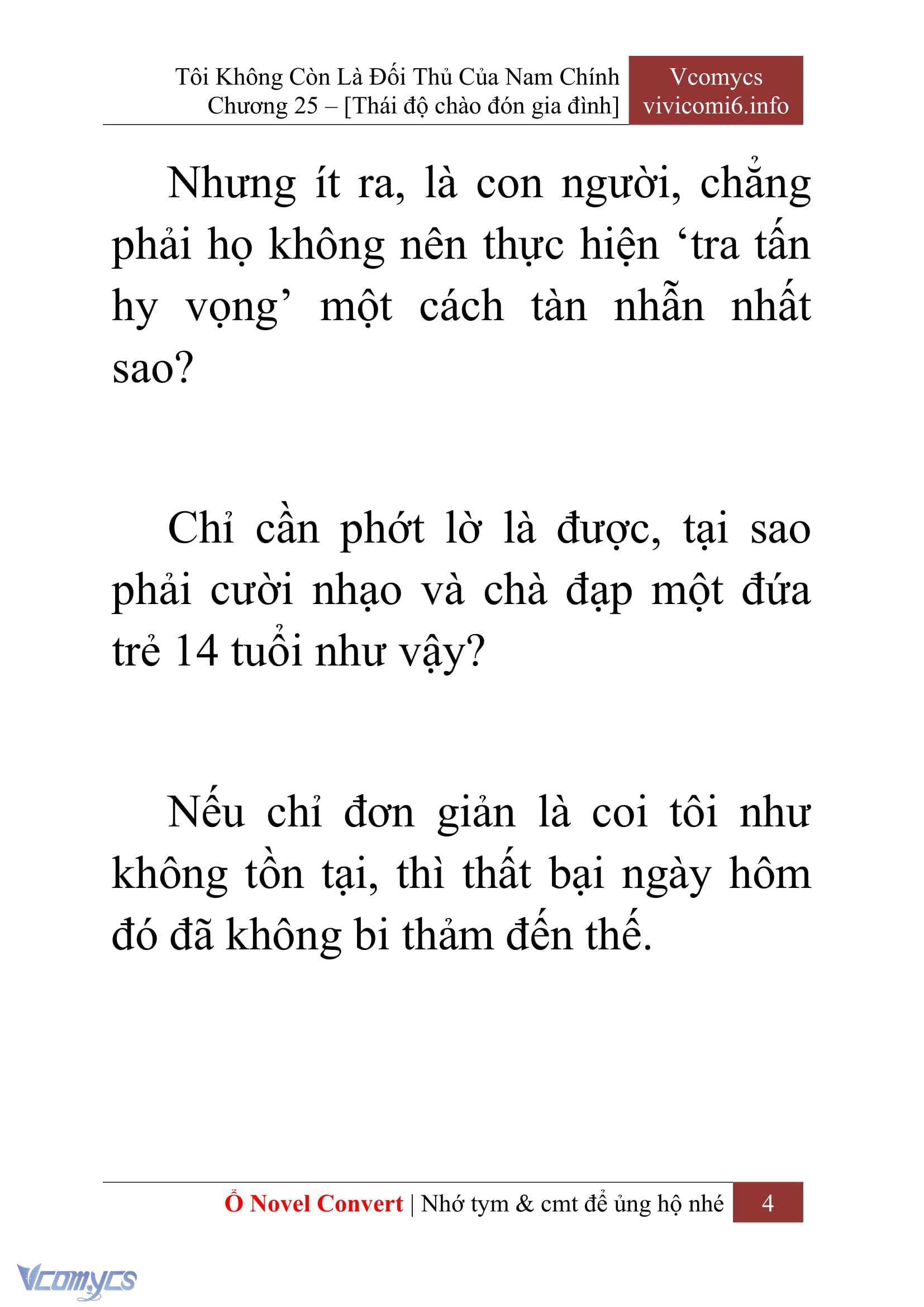 [Novel] Tôi Không Còn Là Đối Thủ Của Nam Chính Chapter  25 - 6