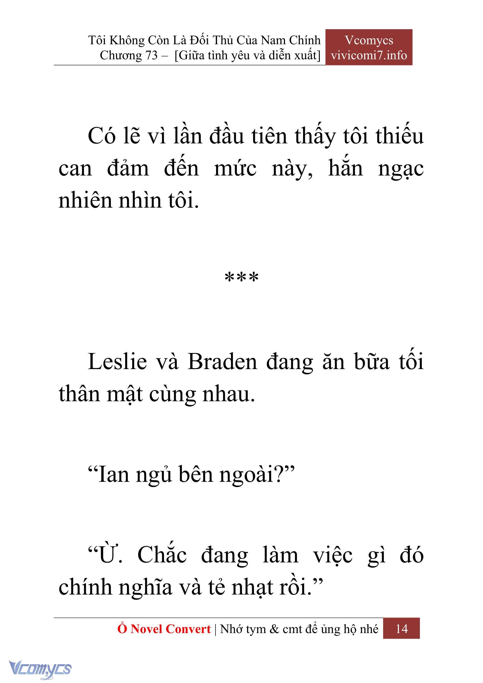 [Novel] Tôi Không Còn Là Đối Thủ Của Nam Chính Chapter  73 - 16