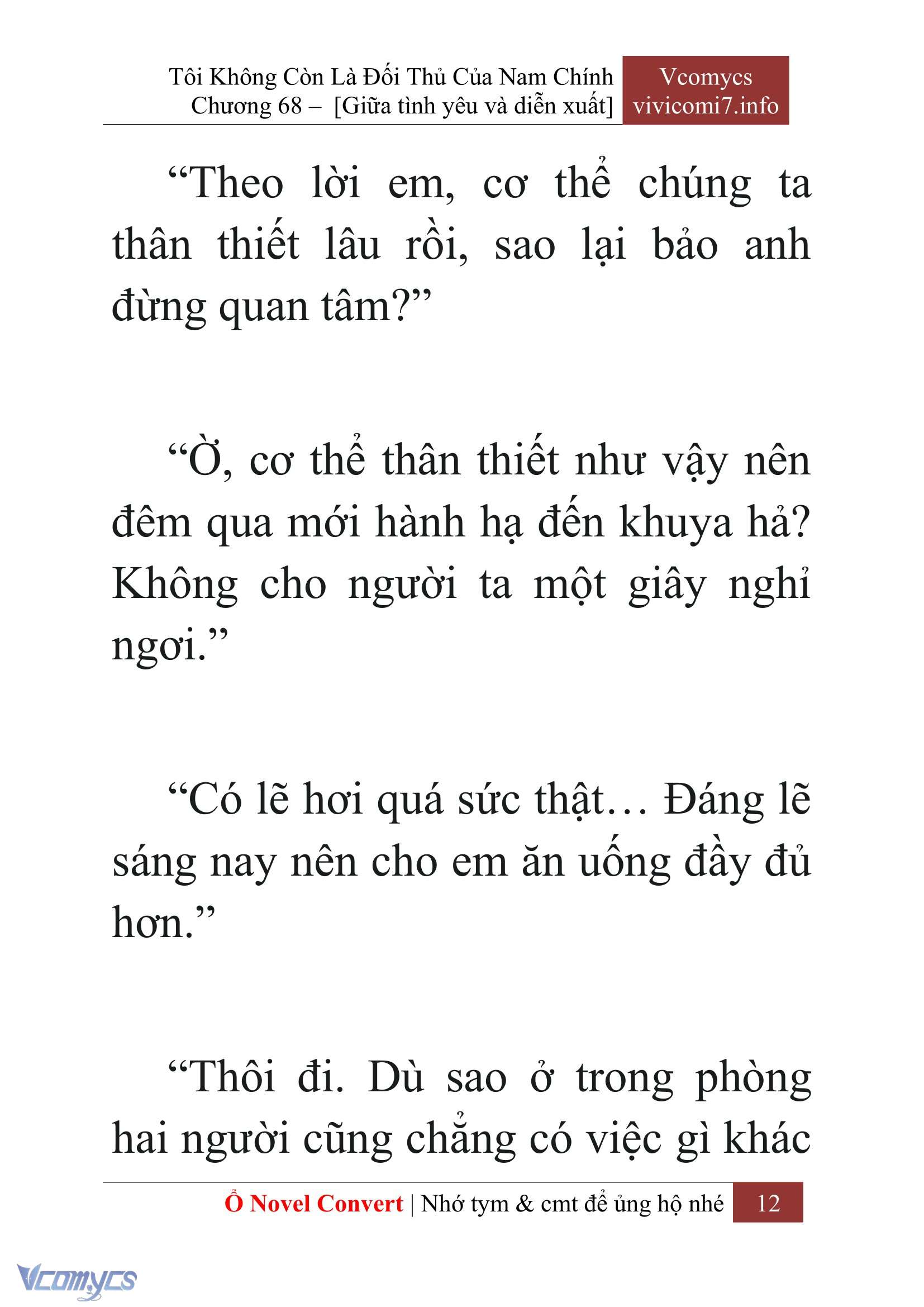[Novel] Tôi Không Còn Là Đối Thủ Của Nam Chính Chapter  68 - 14