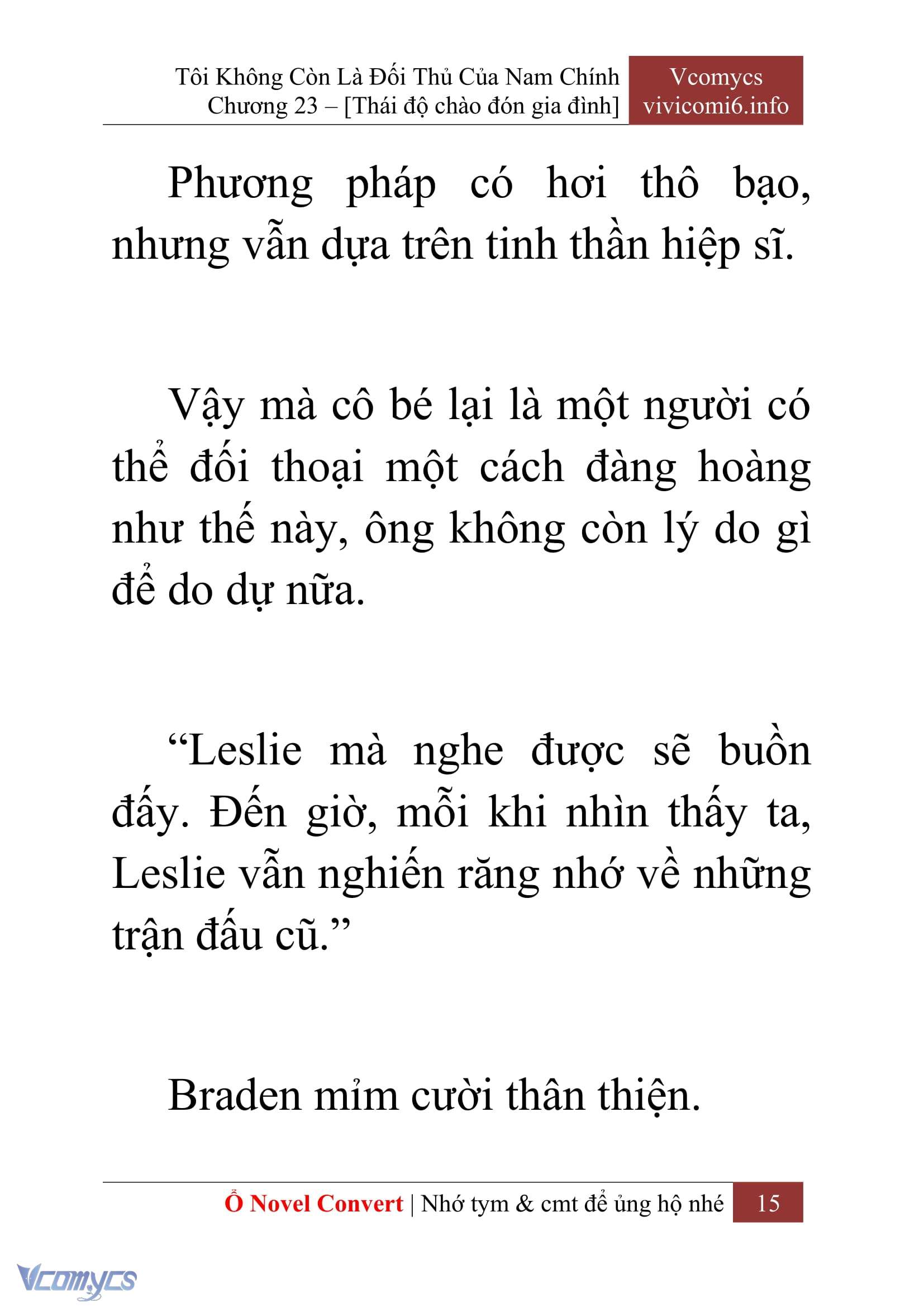 [Novel] Tôi Không Còn Là Đối Thủ Của Nam Chính Chapter  23 - 17