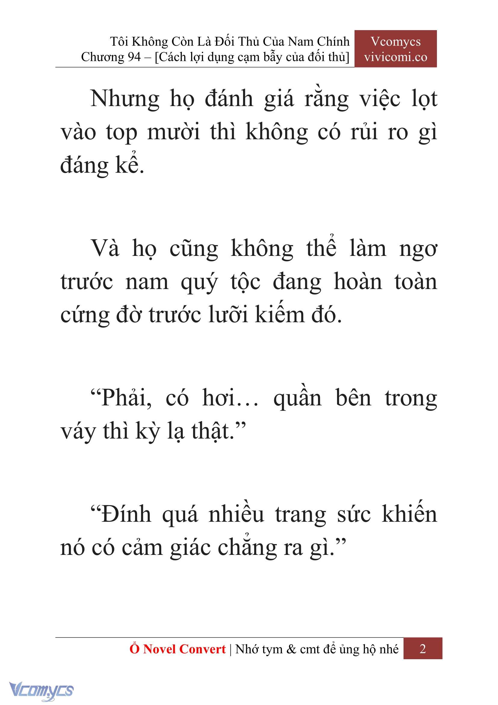 [Novel] Tôi Không Còn Là Đối Thủ Của Nam Chính Chapter  94 - 4