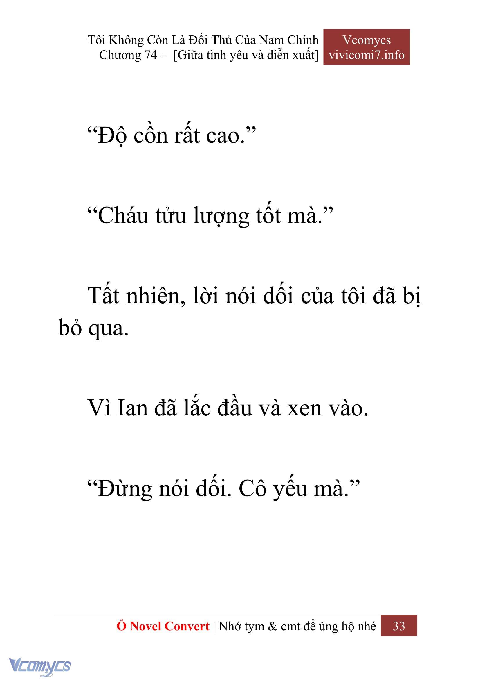 [Novel] Tôi Không Còn Là Đối Thủ Của Nam Chính Chapter  74 - 35