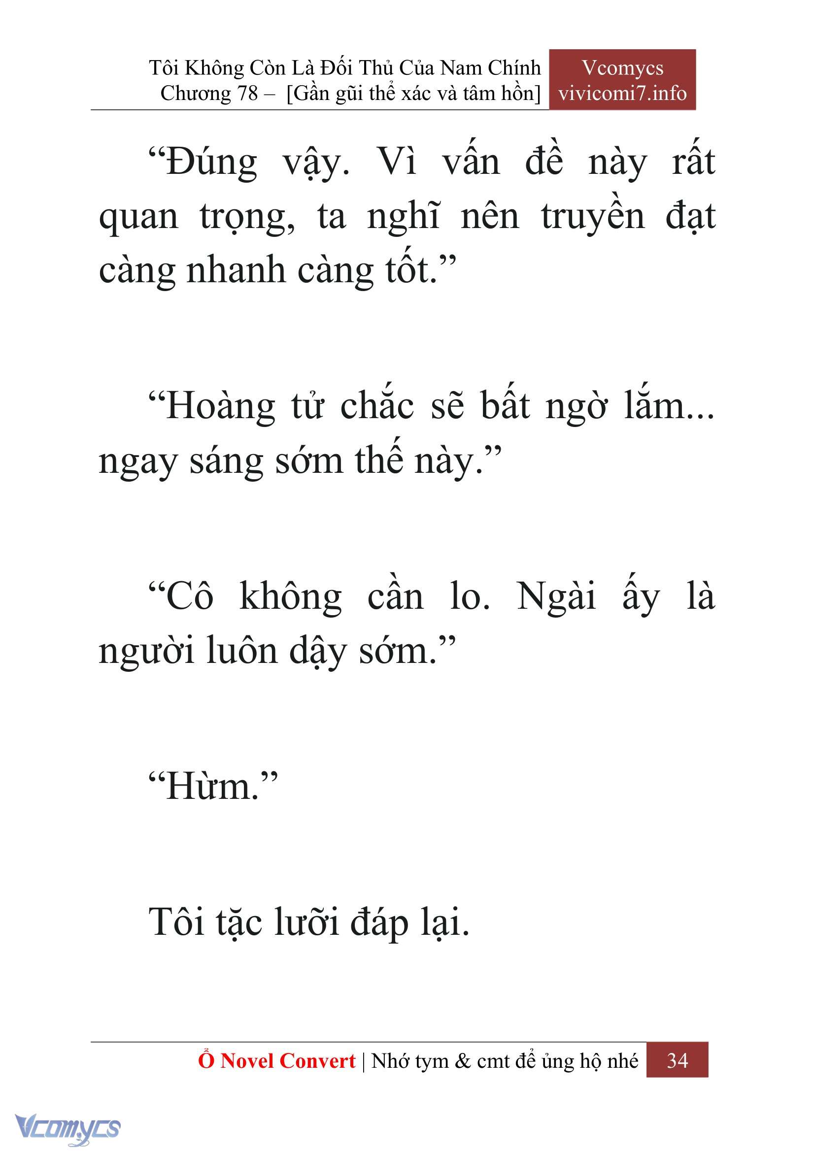 [Novel] Tôi Không Còn Là Đối Thủ Của Nam Chính Chapter  78 - 36
