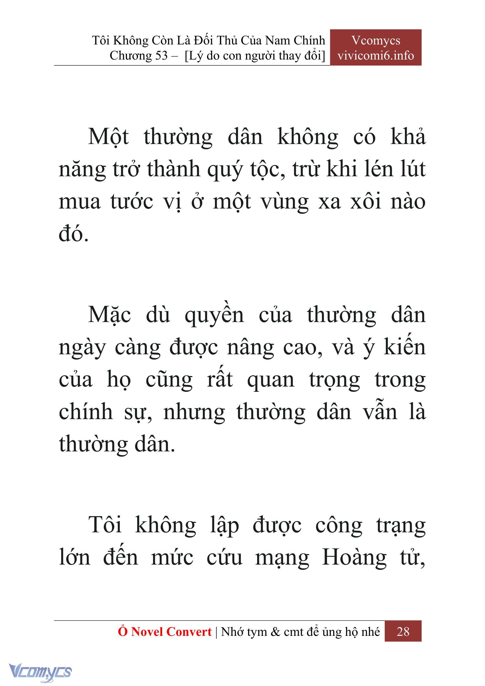 [Novel] Tôi Không Còn Là Đối Thủ Của Nam Chính Chapter  53 - 30