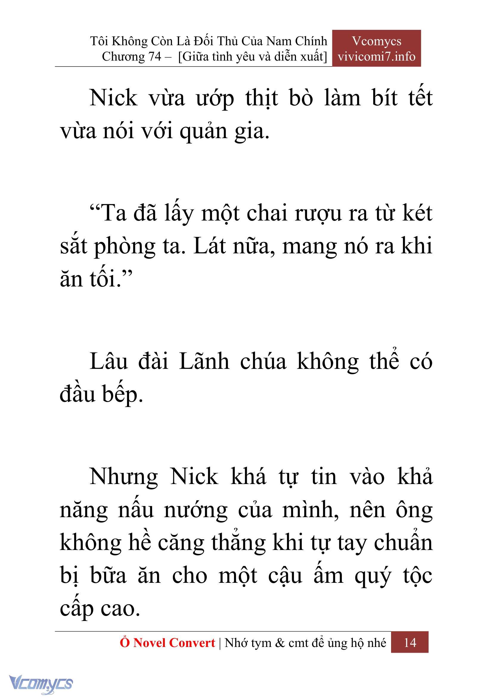[Novel] Tôi Không Còn Là Đối Thủ Của Nam Chính Chapter  74 - 16