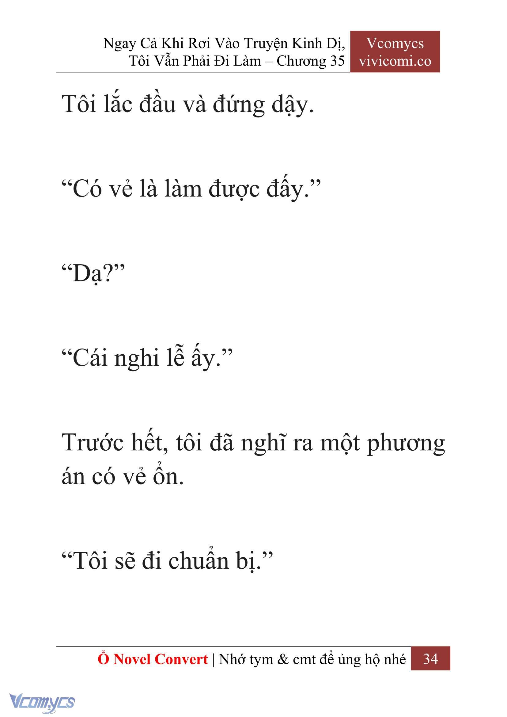 [Novel] Ngay Cả Khi Rơi Vào Truyện Kinh Dị, Tôi Vẫn Phải Đi Làm Chapter  35 - 36