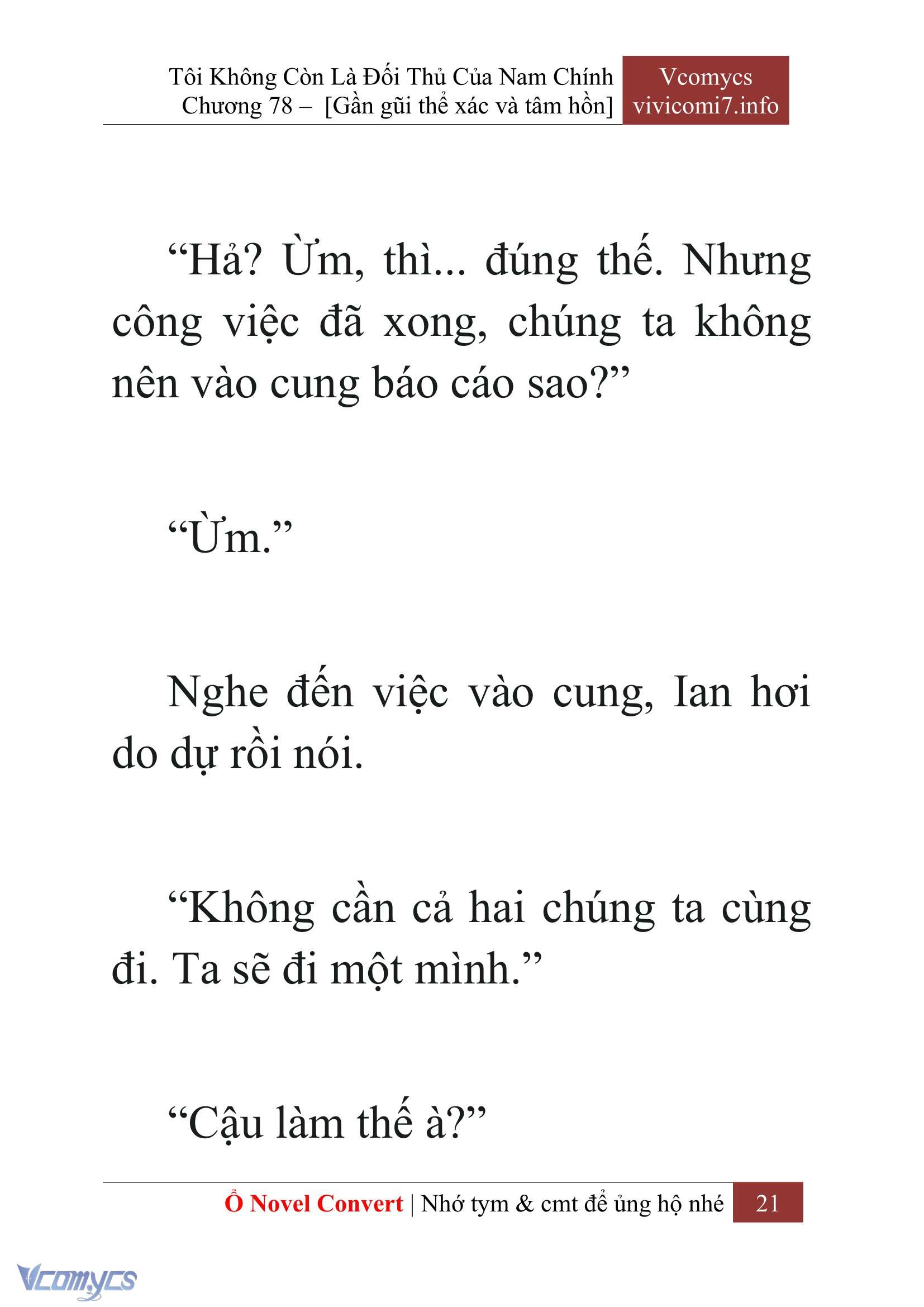 [Novel] Tôi Không Còn Là Đối Thủ Của Nam Chính Chapter  78 - 23