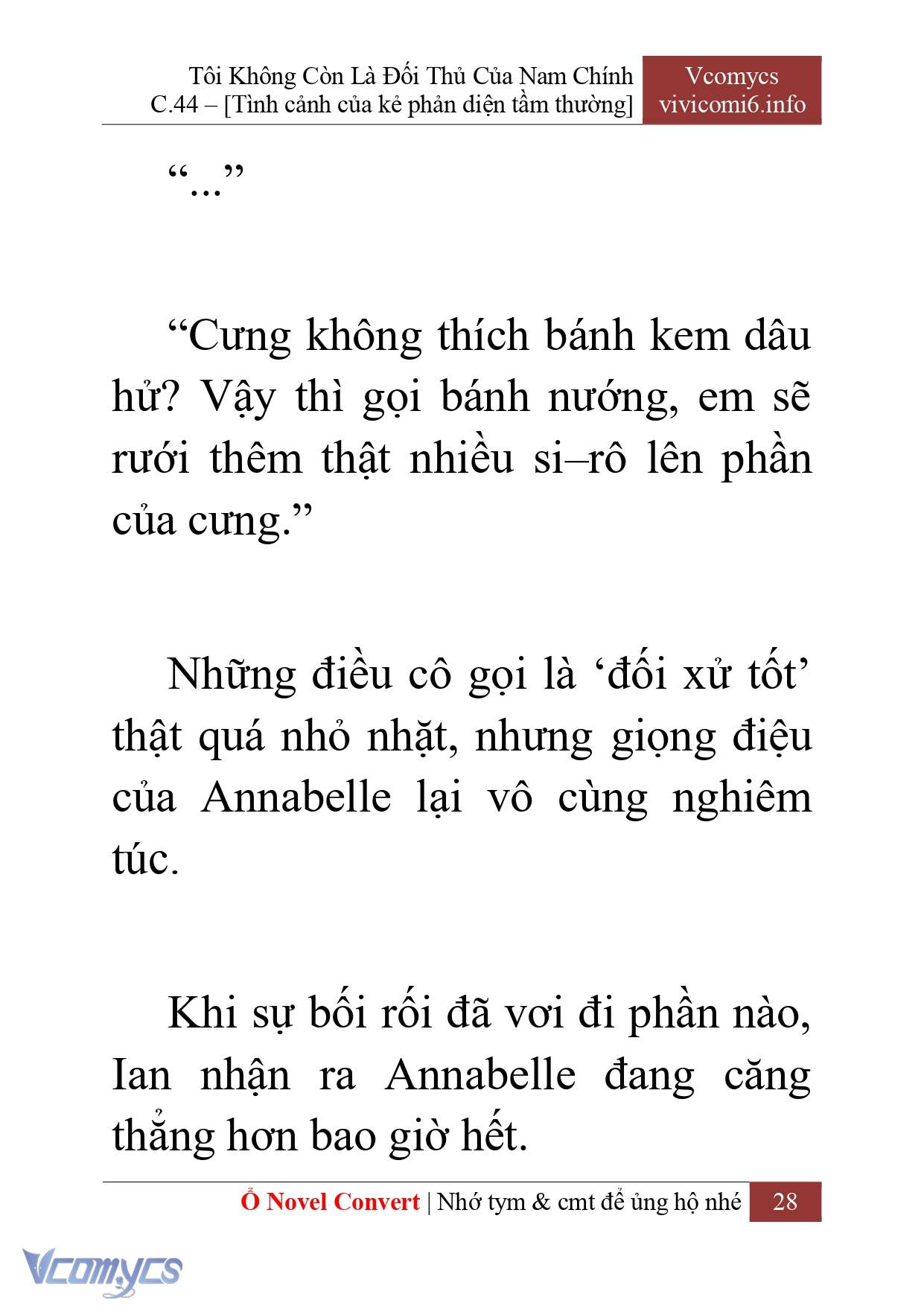 [Novel] Tôi Không Còn Là Đối Thủ Của Nam Chính Chapter  44 - 30