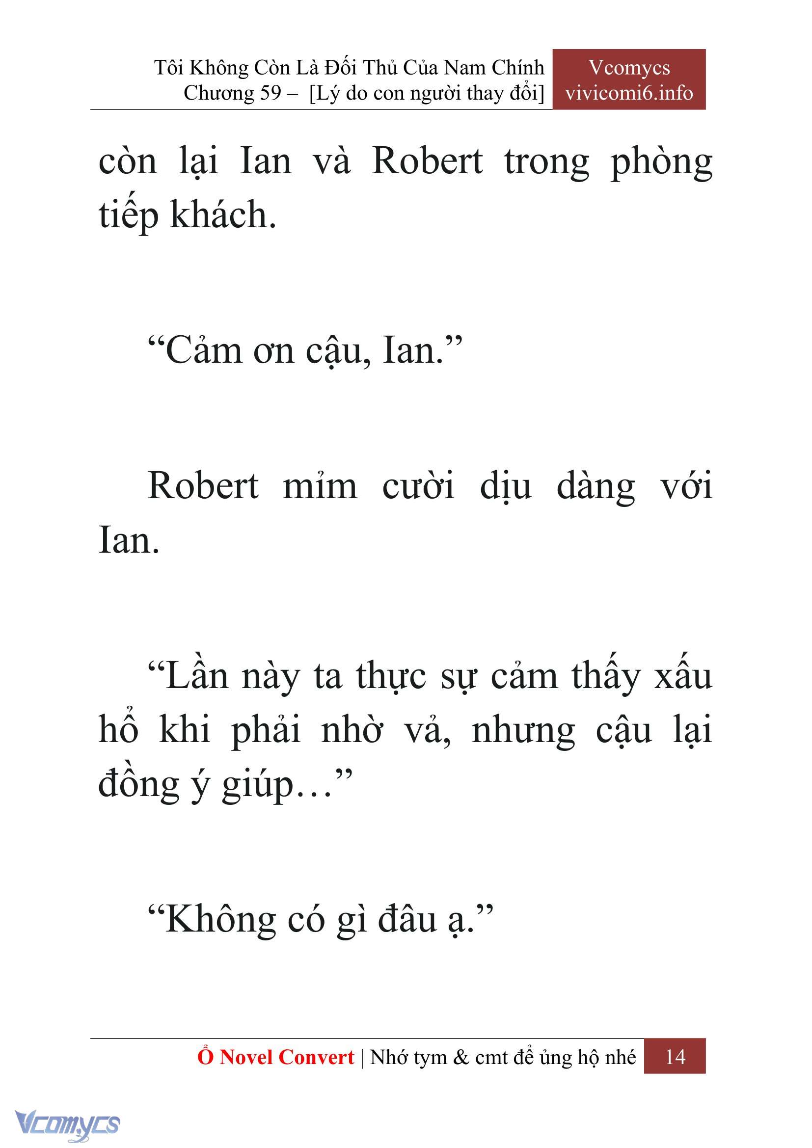 [Novel] Tôi Không Còn Là Đối Thủ Của Nam Chính Chapter  59 - 16