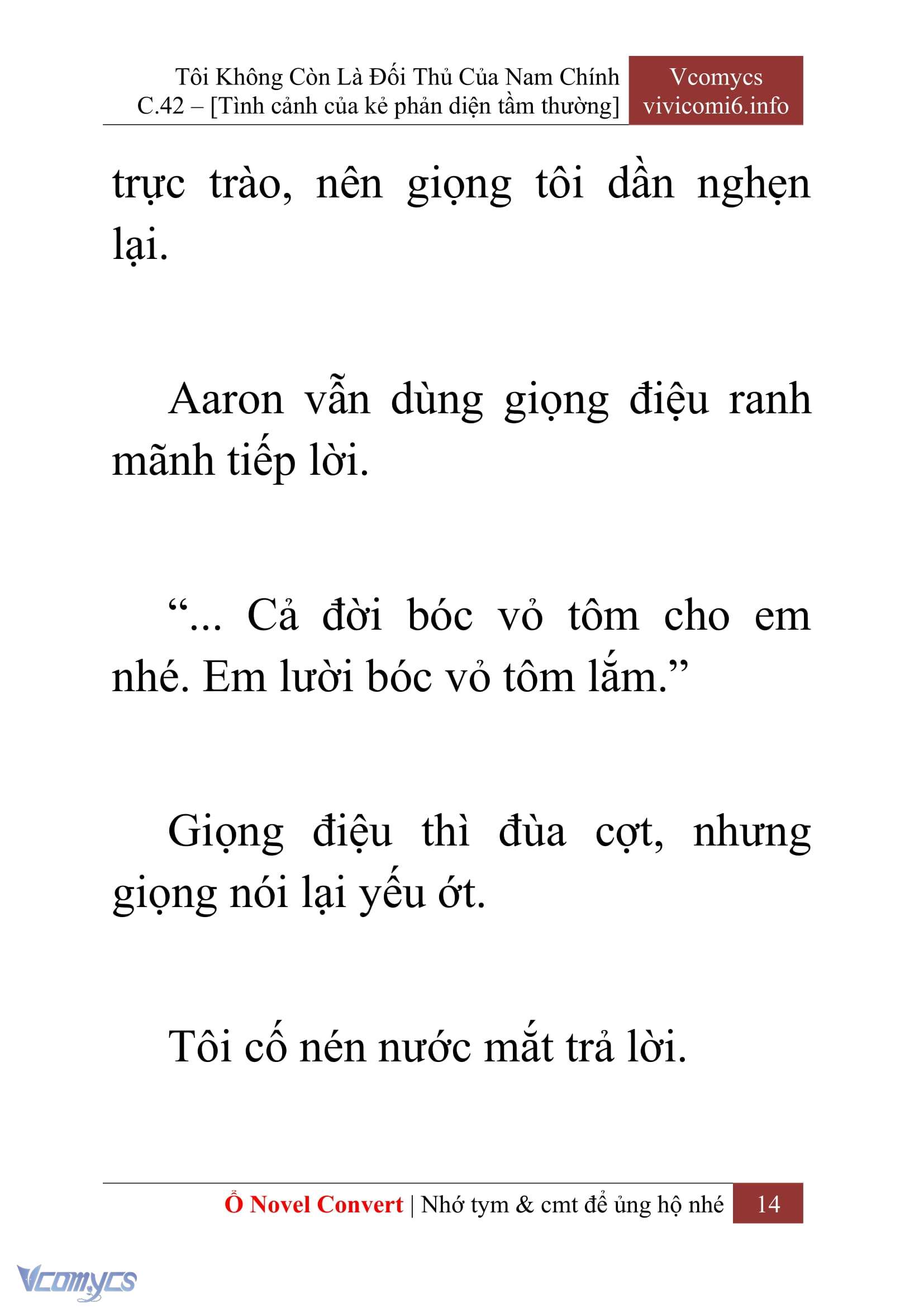[Novel] Tôi Không Còn Là Đối Thủ Của Nam Chính Chapter  42 - 16