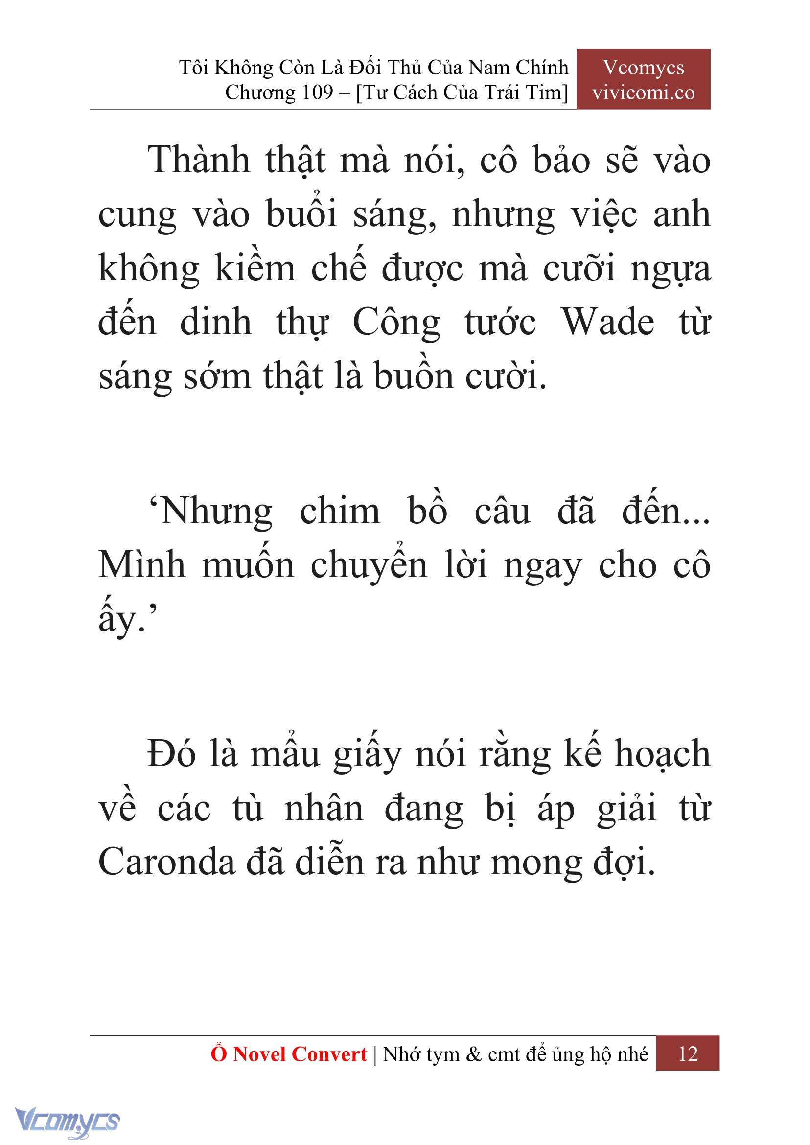 [Novel] Tôi Không Còn Là Đối Thủ Của Nam Chính Chapter  109 - 14