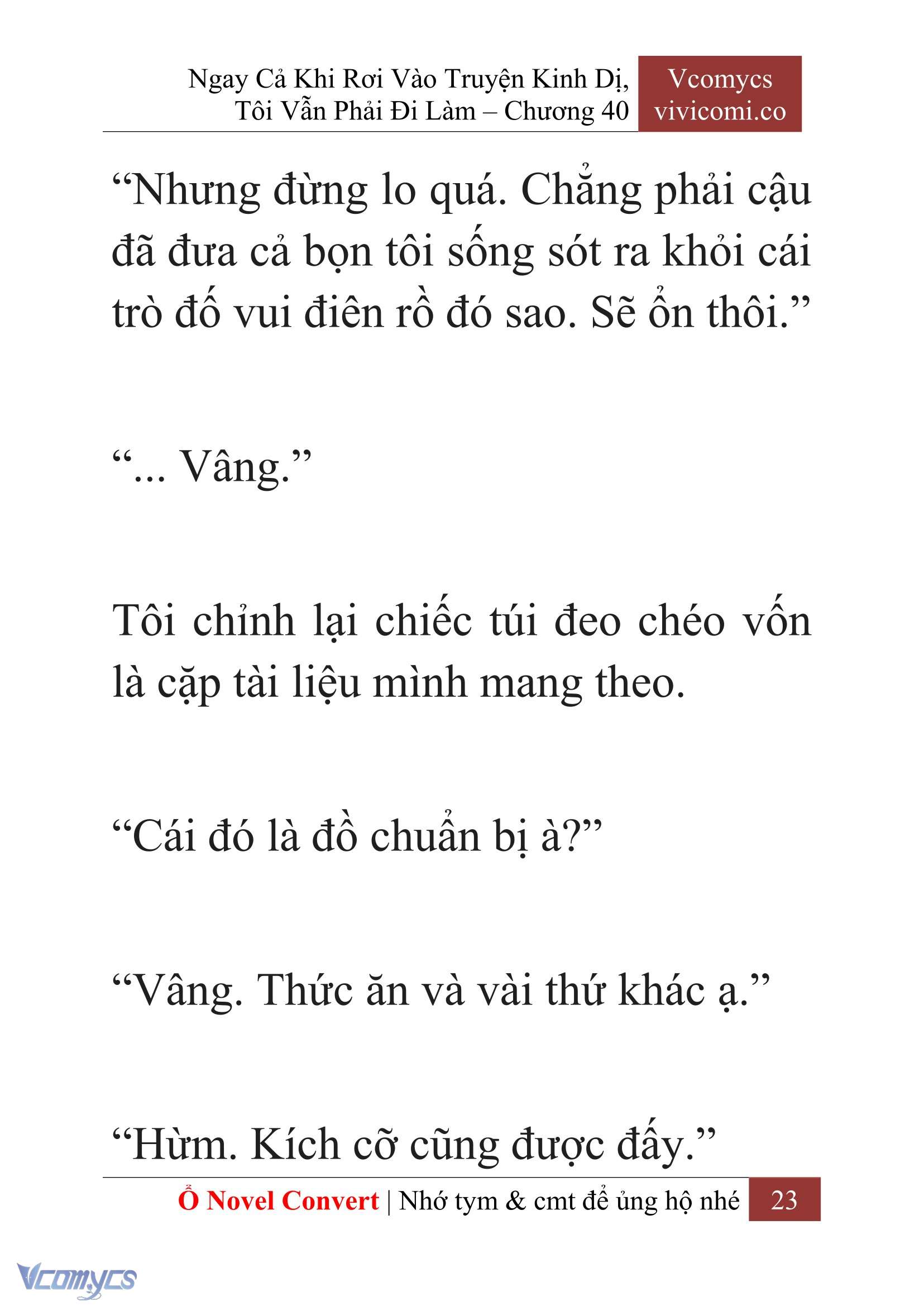 [Novel] Ngay Cả Khi Rơi Vào Truyện Kinh Dị, Tôi Vẫn Phải Đi Làm Chapter  40 - 25