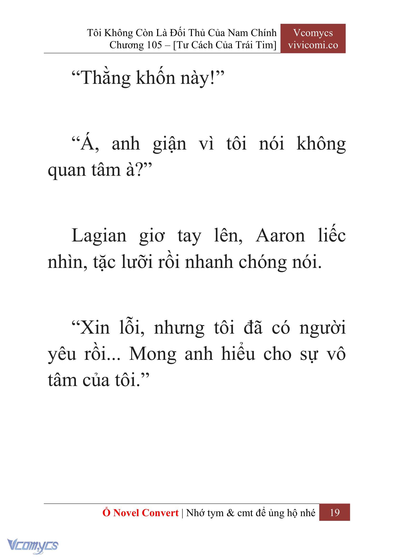 [Novel] Tôi Không Còn Là Đối Thủ Của Nam Chính Chapter  105 - 21