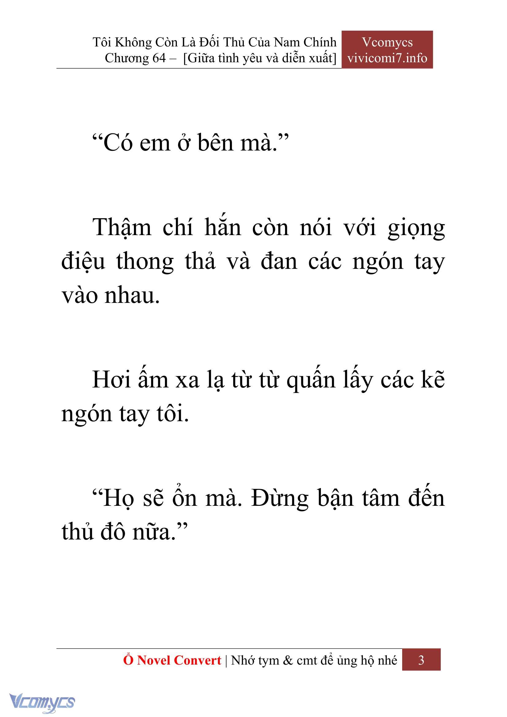 [Novel] Tôi Không Còn Là Đối Thủ Của Nam Chính Chapter  64 - 5