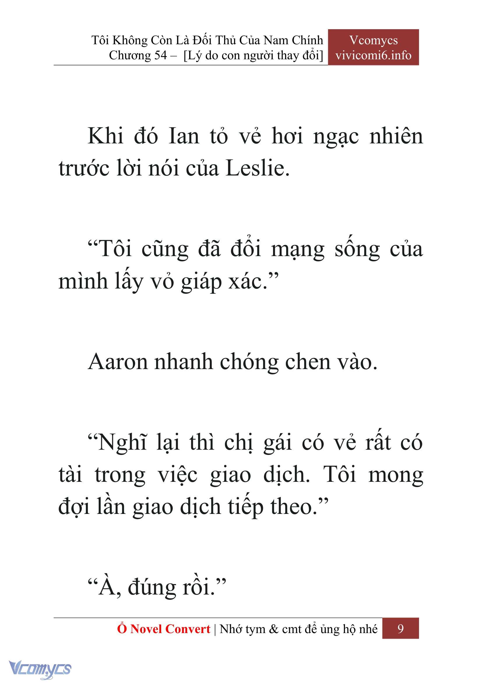 [Novel] Tôi Không Còn Là Đối Thủ Của Nam Chính Chapter  54 - 11