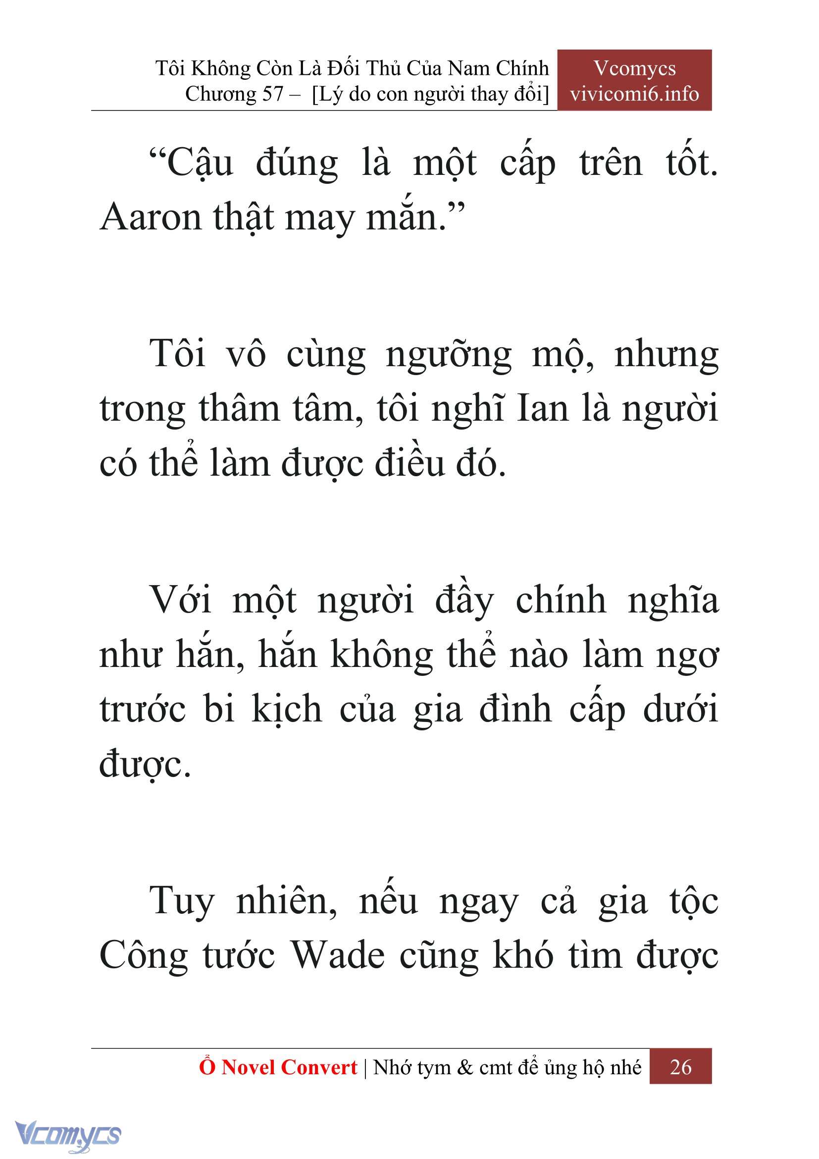[Novel] Tôi Không Còn Là Đối Thủ Của Nam Chính Chapter  57 - 28
