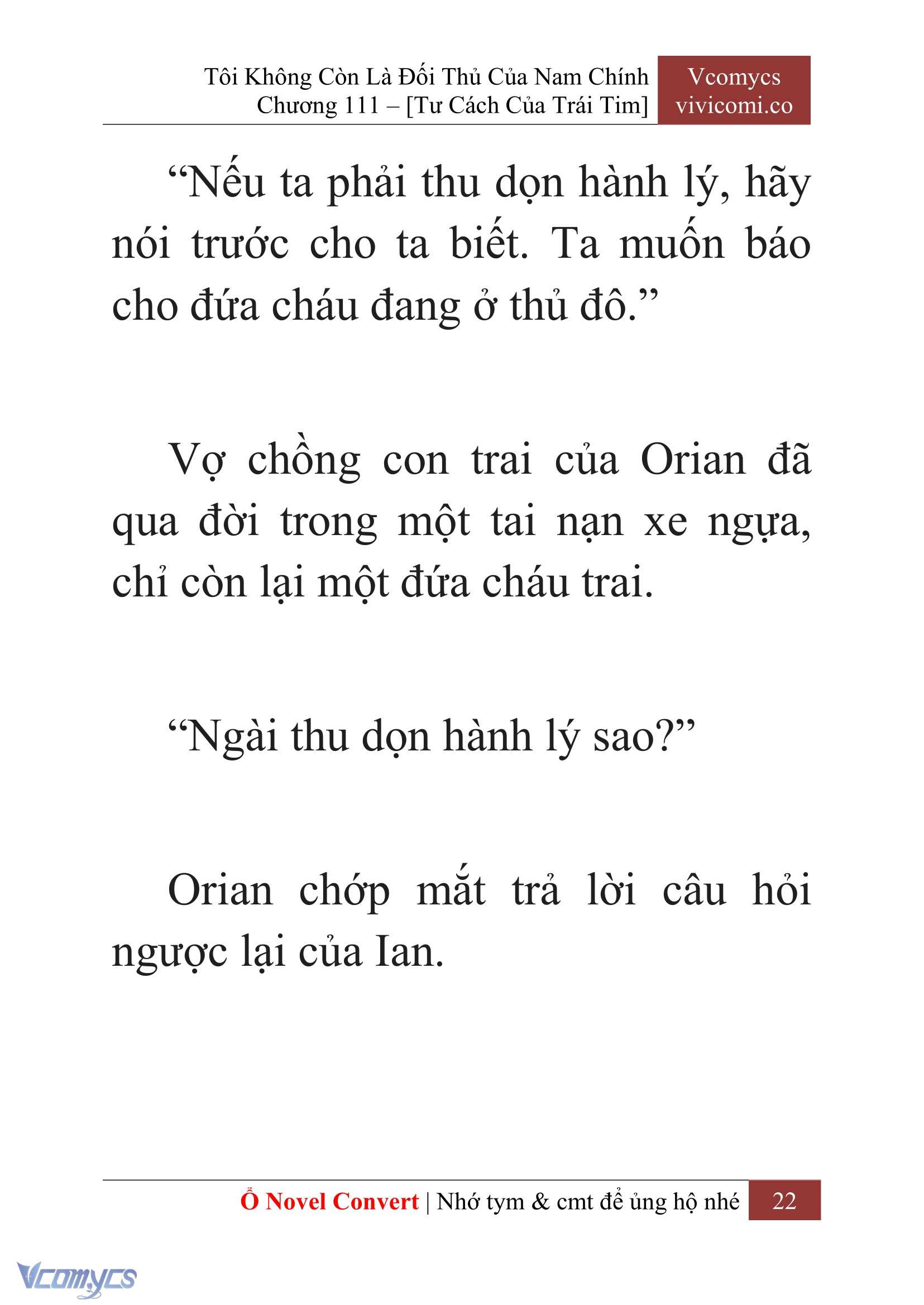 [Novel] Tôi Không Còn Là Đối Thủ Của Nam Chính Chapter  111 - 24