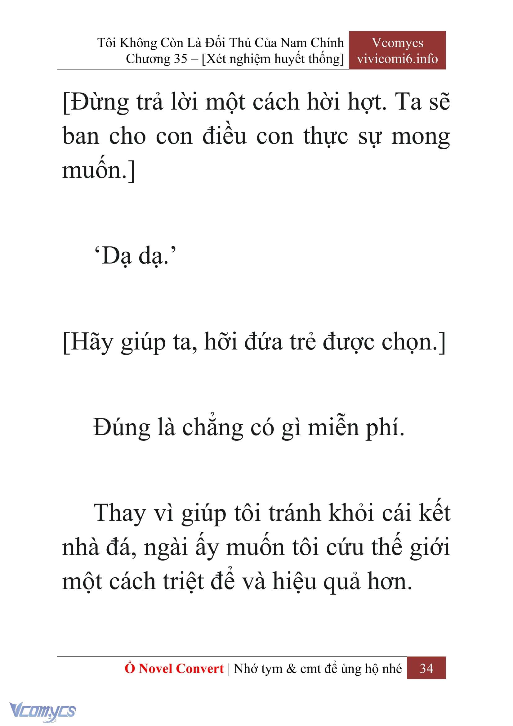 [Novel] Tôi Không Còn Là Đối Thủ Của Nam Chính Chapter  35 - 36