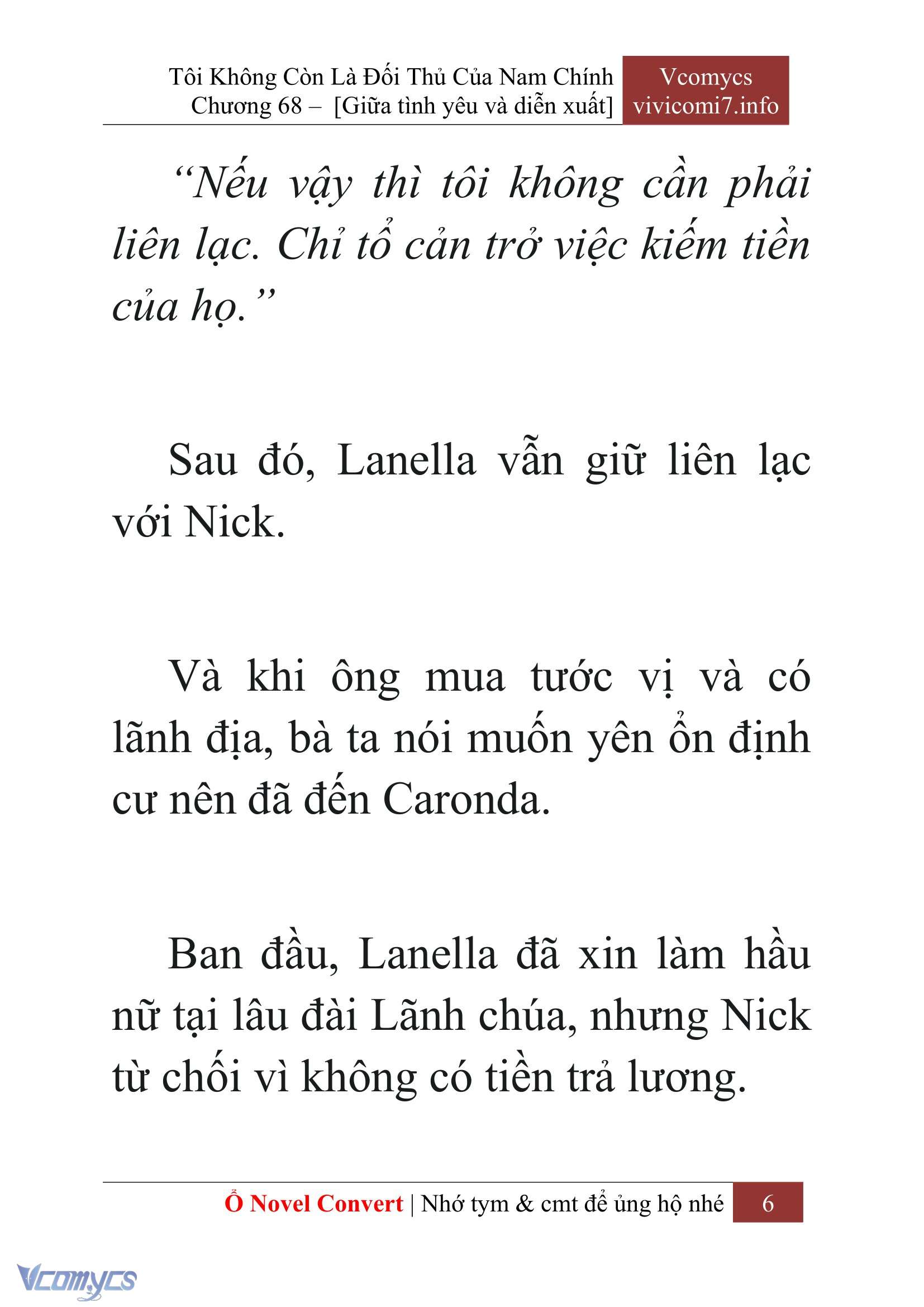 [Novel] Tôi Không Còn Là Đối Thủ Của Nam Chính Chapter  68 - 8