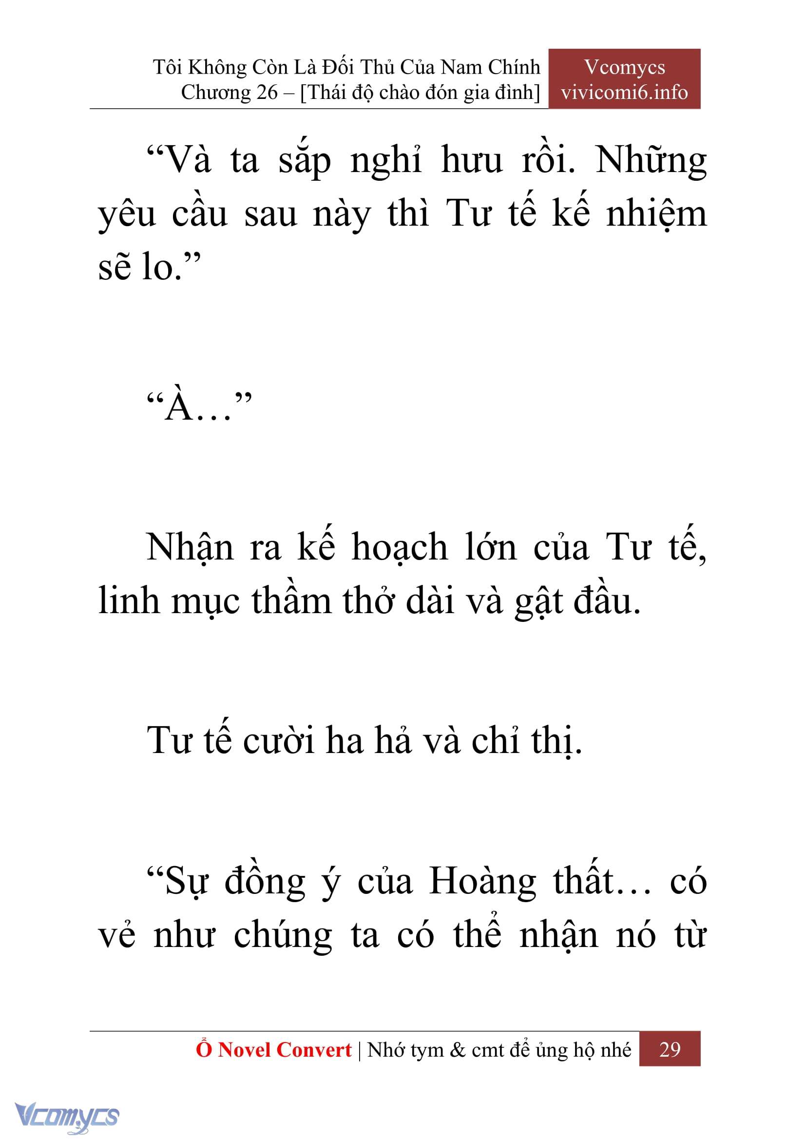 [Novel] Tôi Không Còn Là Đối Thủ Của Nam Chính Chapter  26 - 31