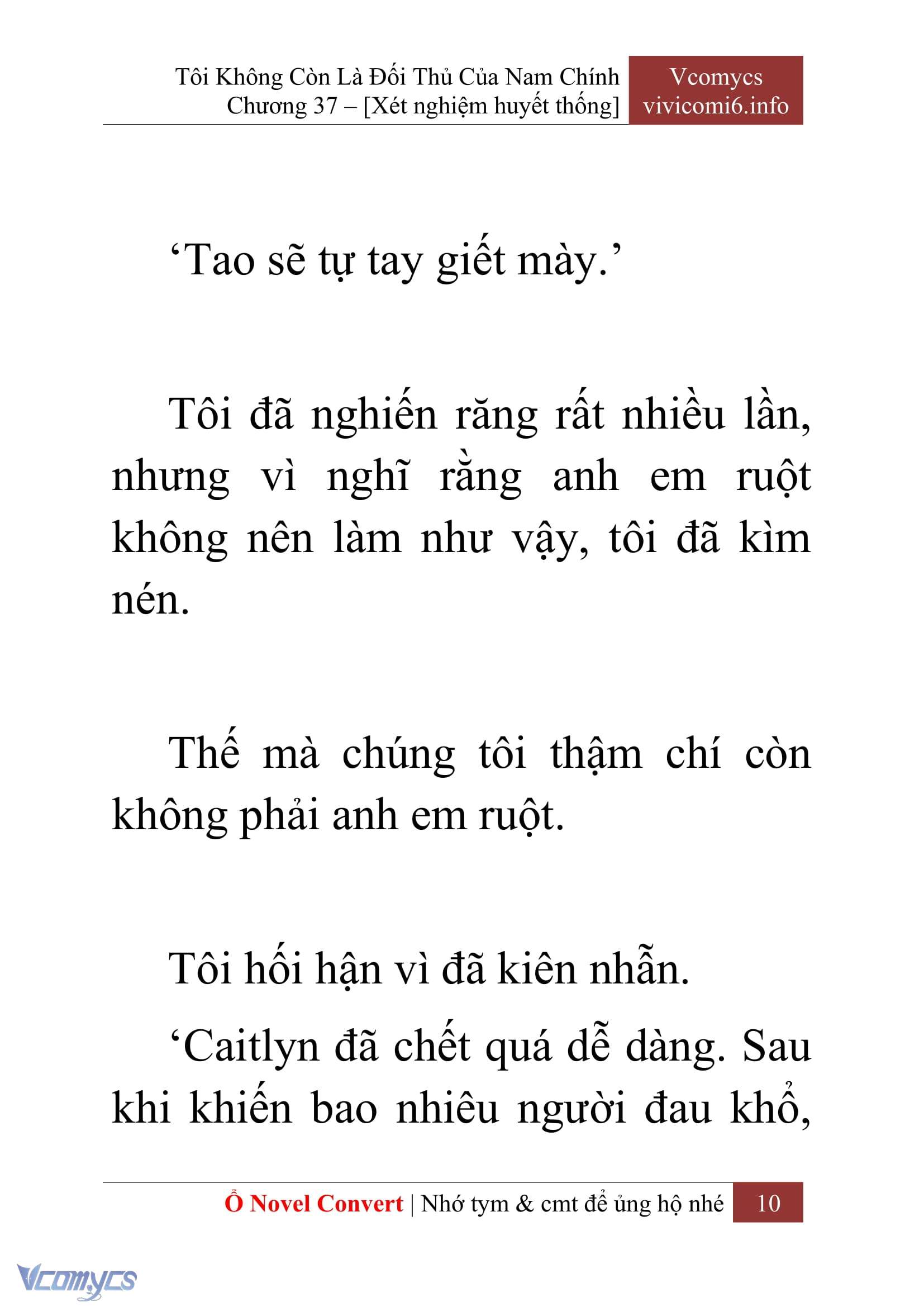 [Novel] Tôi Không Còn Là Đối Thủ Của Nam Chính Chapter  37 - 12