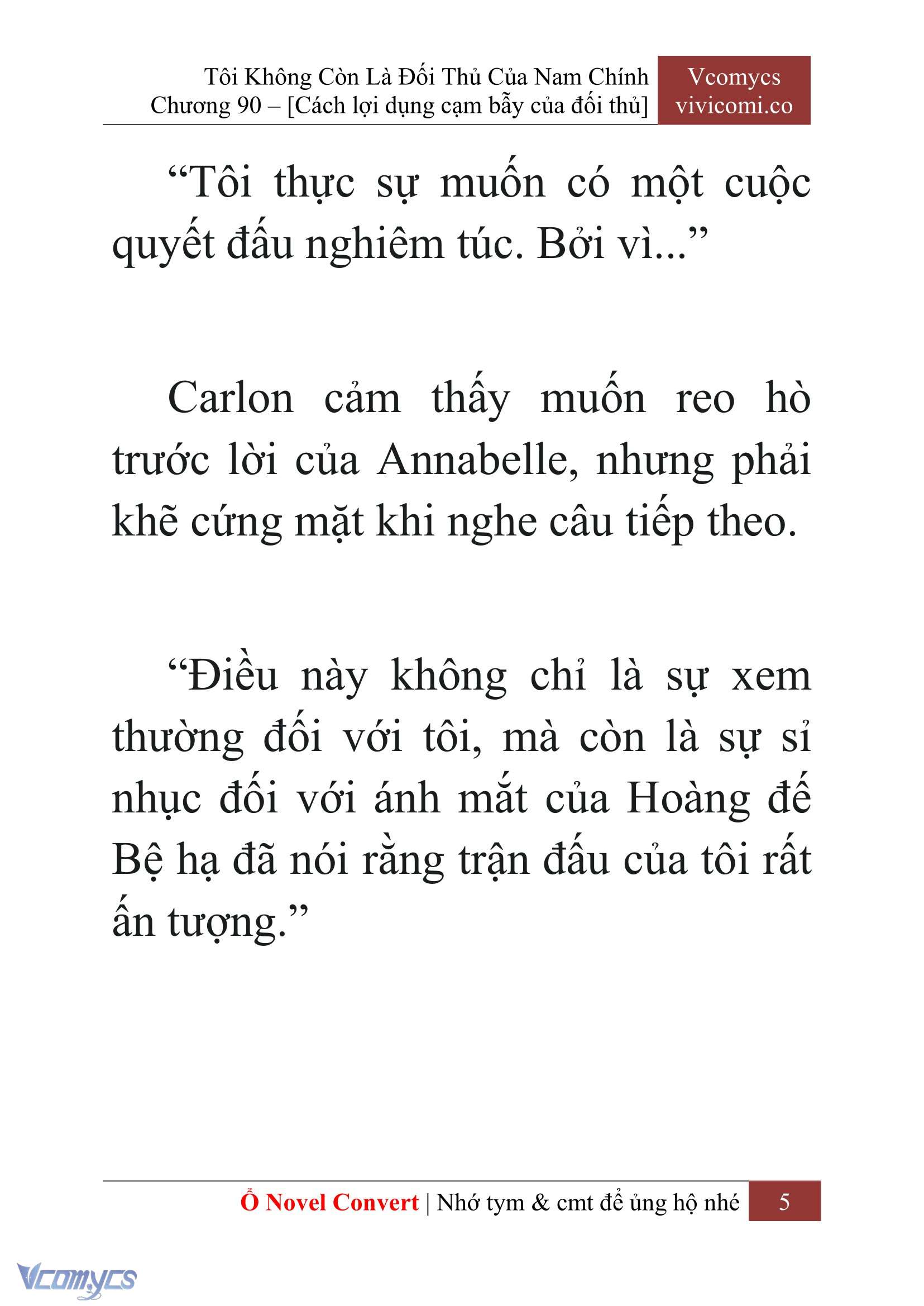 [Novel] Tôi Không Còn Là Đối Thủ Của Nam Chính Chapter  90 - 7