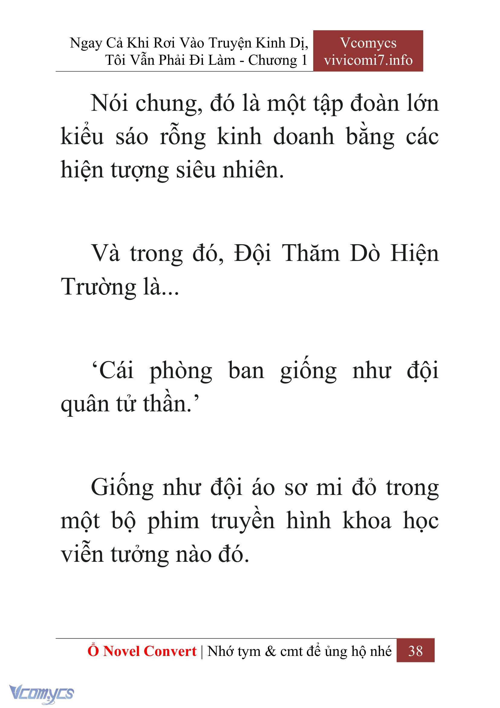 [Novel] Ngay Cả Khi Rơi Vào Truyện Kinh Dị, Tôi Vẫn Phải Đi Làm Chapter  1 - 40