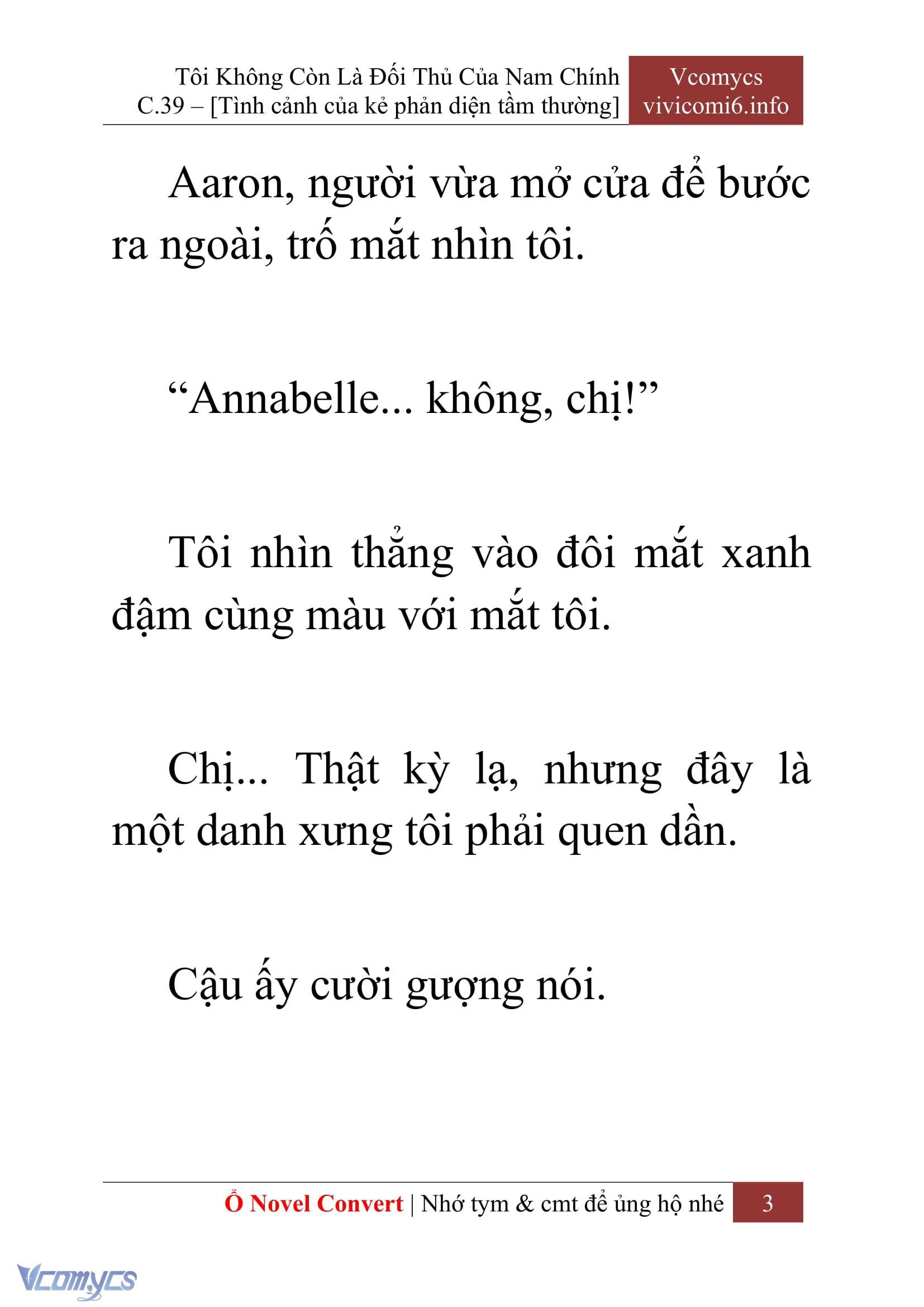 [Novel] Tôi Không Còn Là Đối Thủ Của Nam Chính Chapter  39 - 5