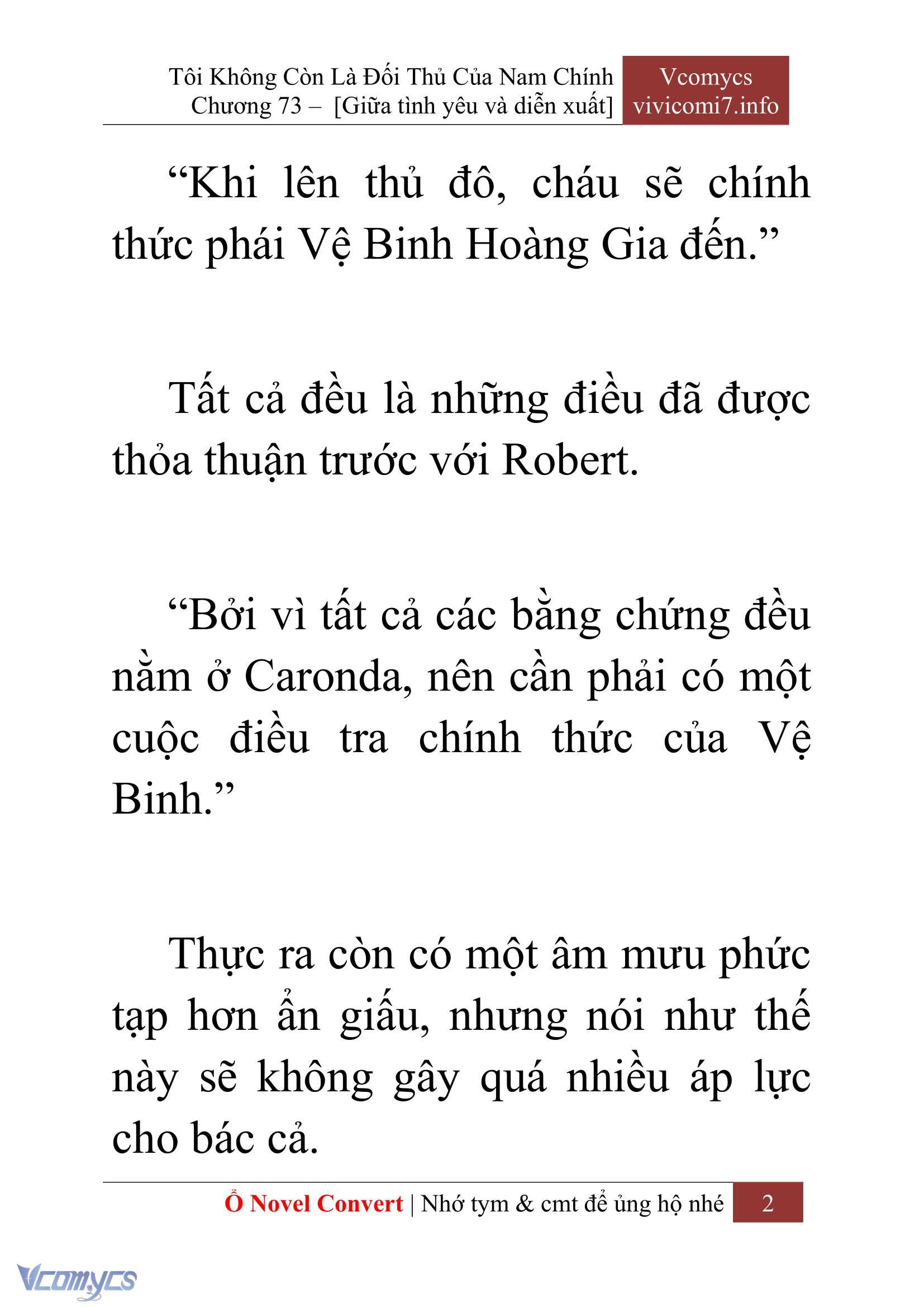 [Novel] Tôi Không Còn Là Đối Thủ Của Nam Chính Chapter  73 - 4