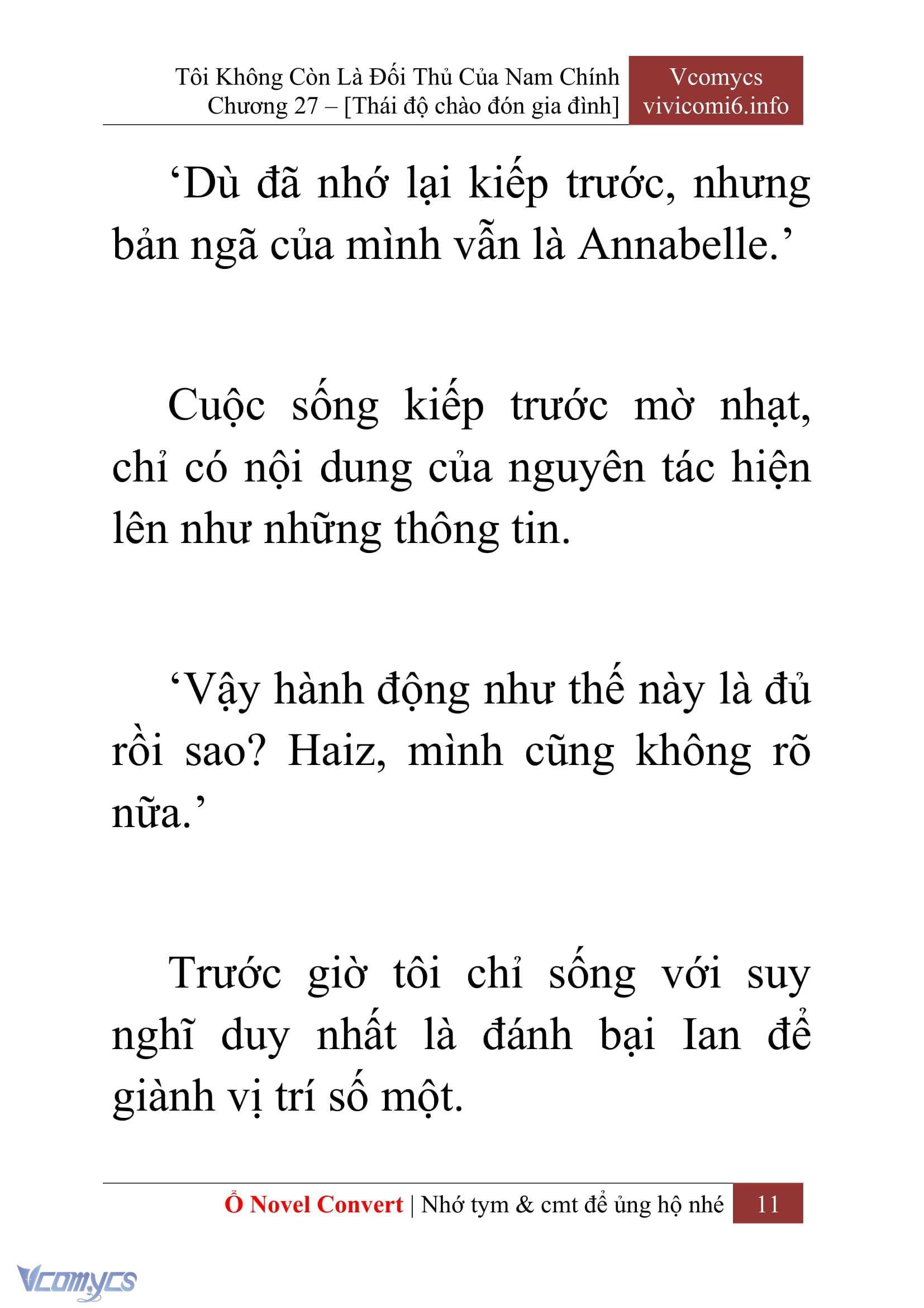 [Novel] Tôi Không Còn Là Đối Thủ Của Nam Chính Chapter  27 - 13