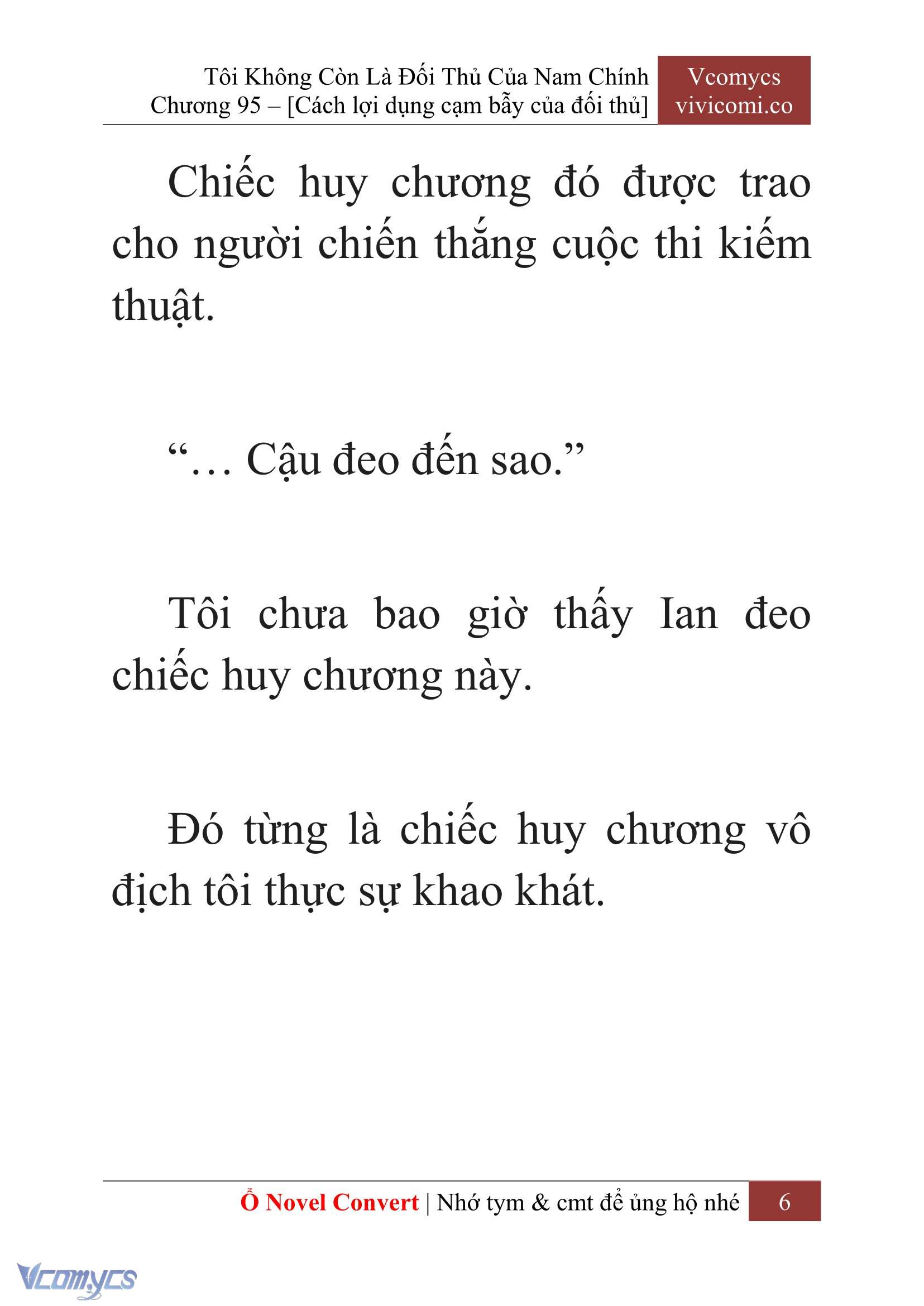 [Novel] Tôi Không Còn Là Đối Thủ Của Nam Chính Chapter  95 - 8
