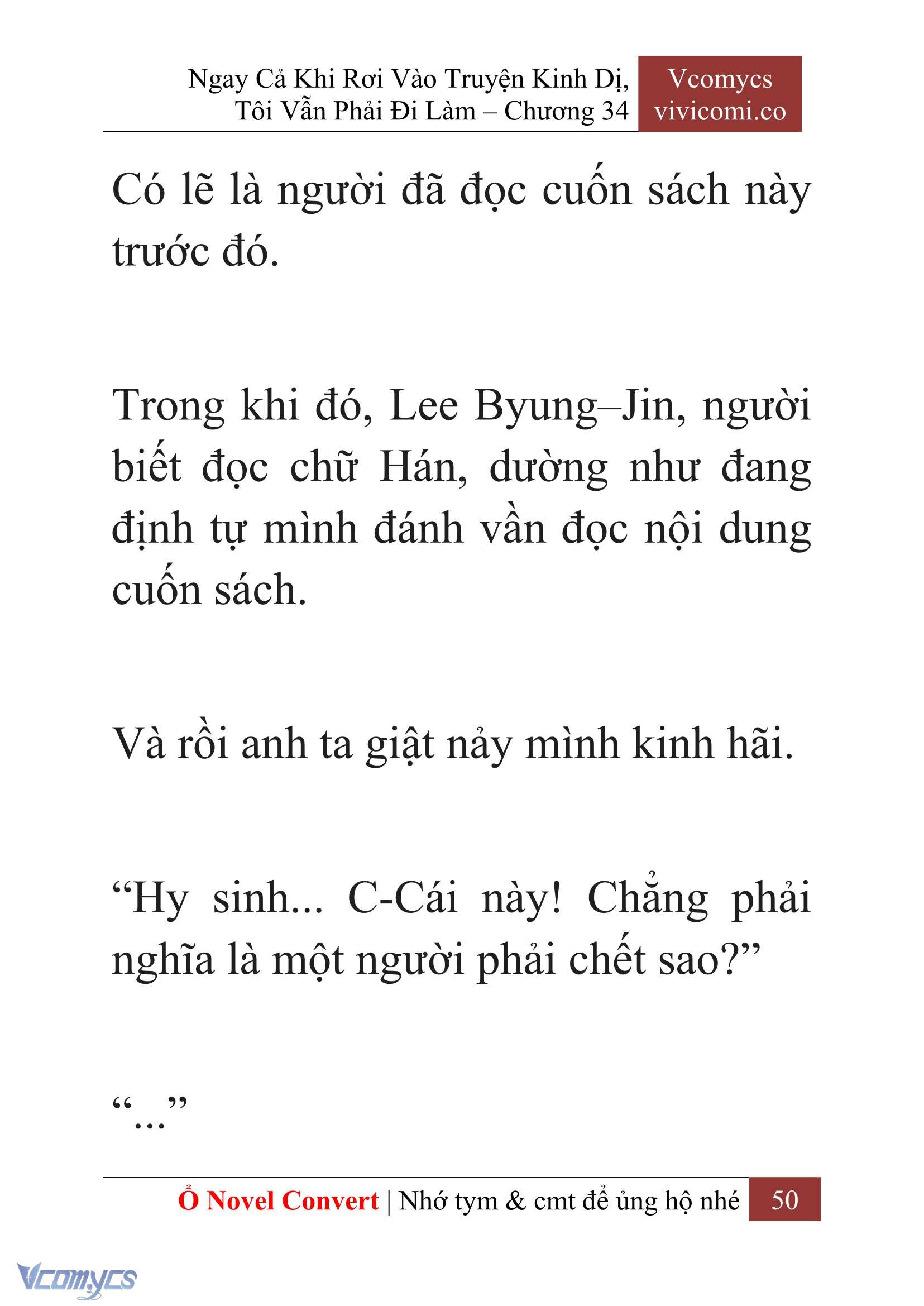 [Novel] Ngay Cả Khi Rơi Vào Truyện Kinh Dị, Tôi Vẫn Phải Đi Làm Chapter  34 - 52