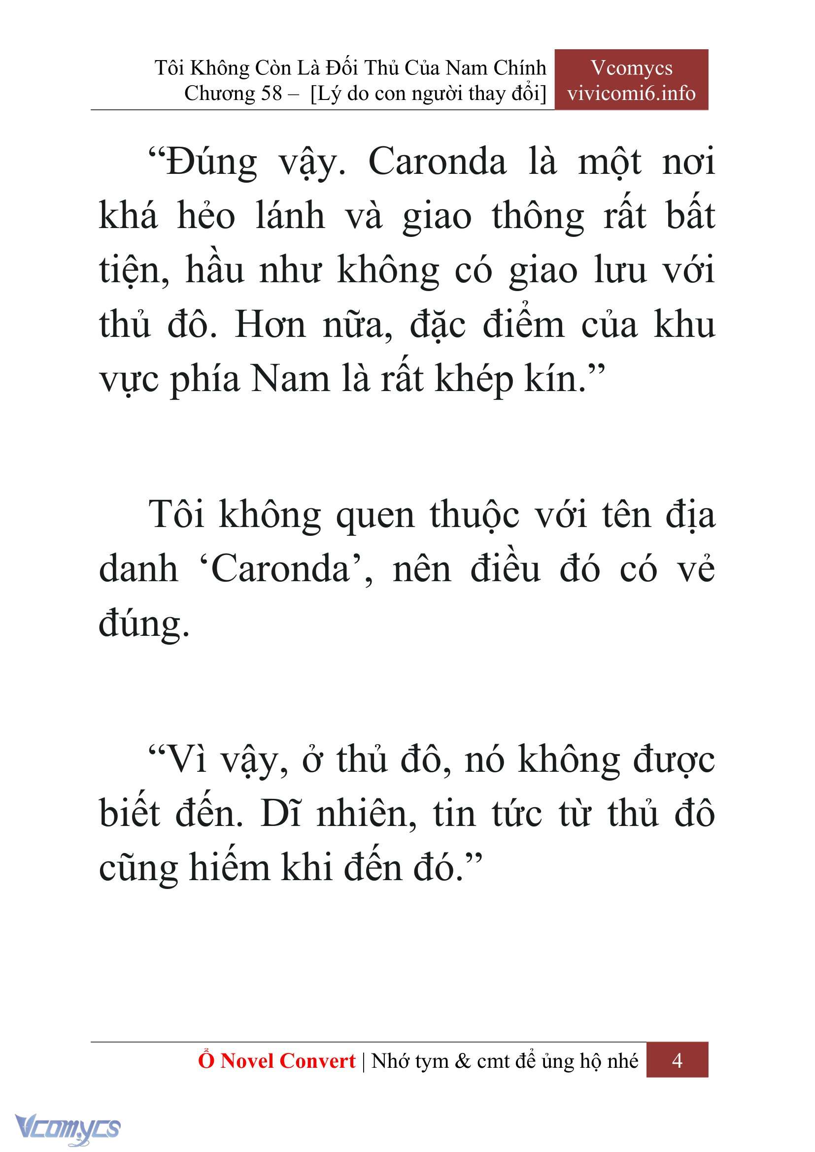 [Novel] Tôi Không Còn Là Đối Thủ Của Nam Chính Chapter  58 - 6