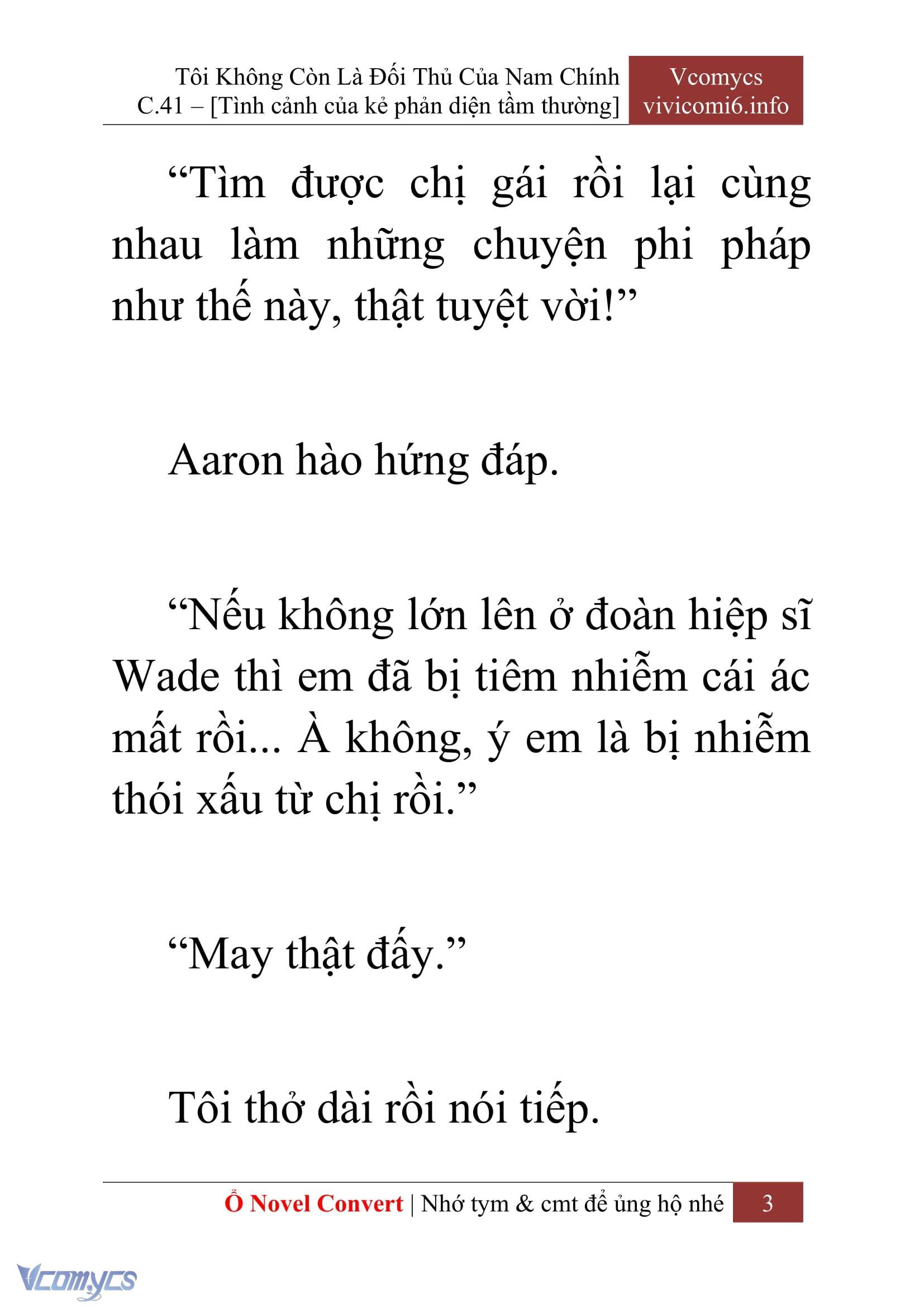 [Novel] Tôi Không Còn Là Đối Thủ Của Nam Chính Chapter  41 - 5