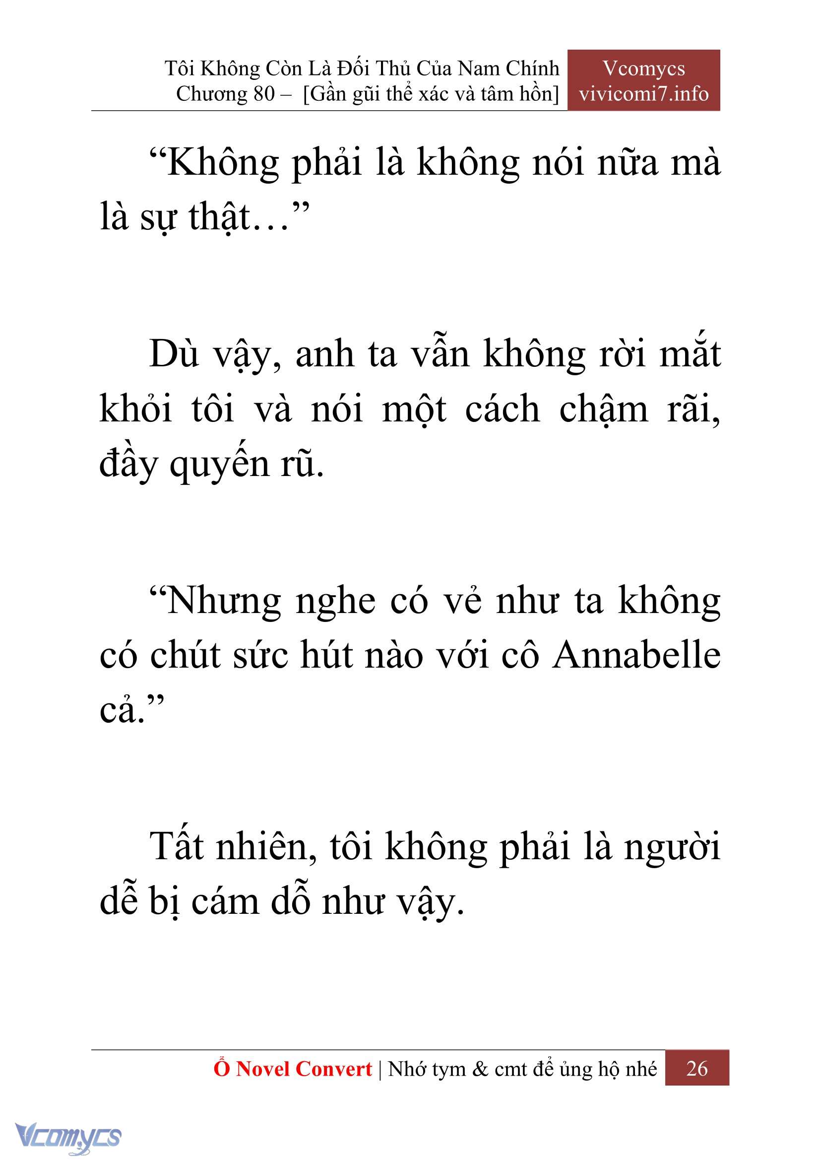[Novel] Tôi Không Còn Là Đối Thủ Của Nam Chính Chapter  80 - 28