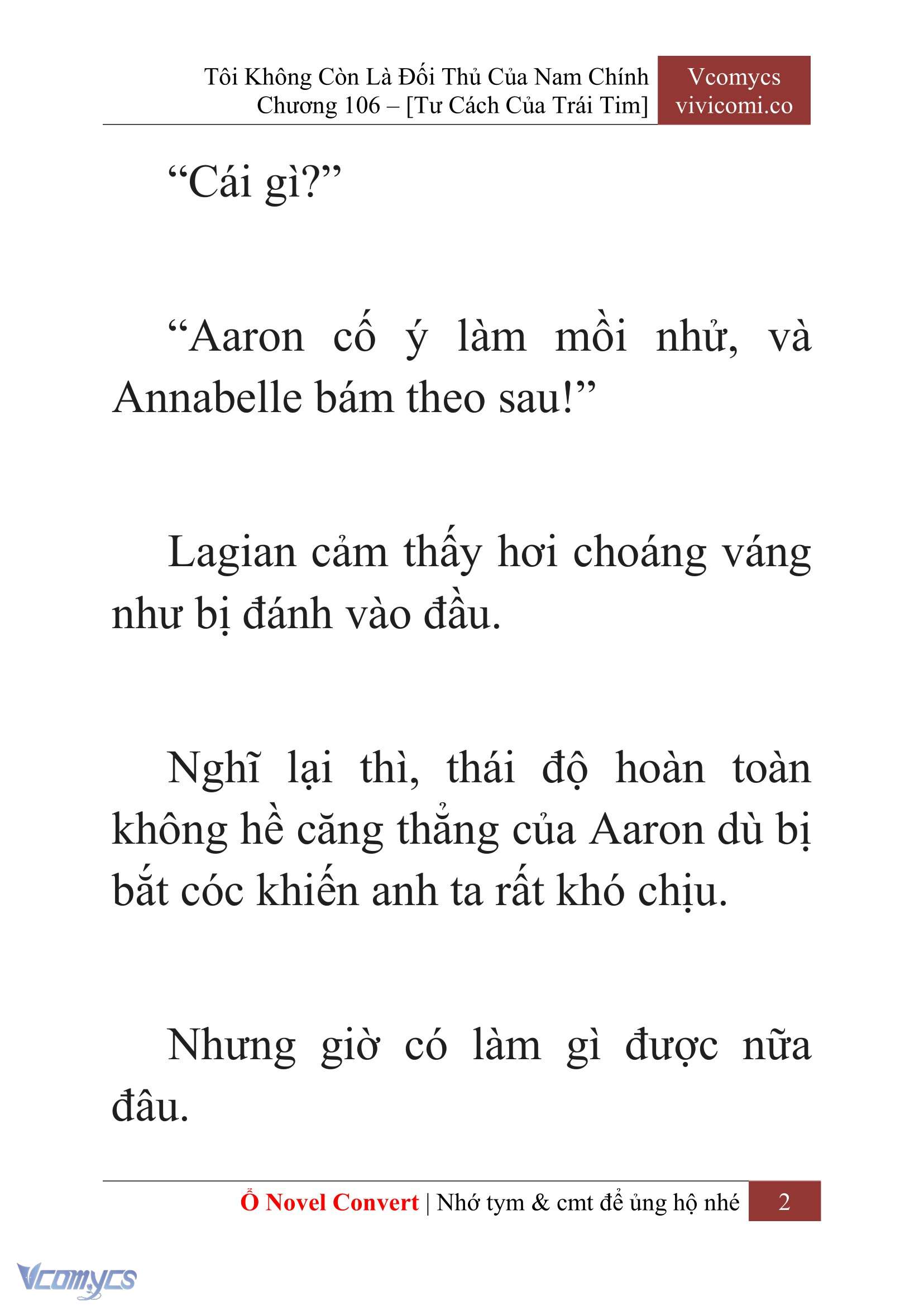 [Novel] Tôi Không Còn Là Đối Thủ Của Nam Chính Chapter  106 - 4