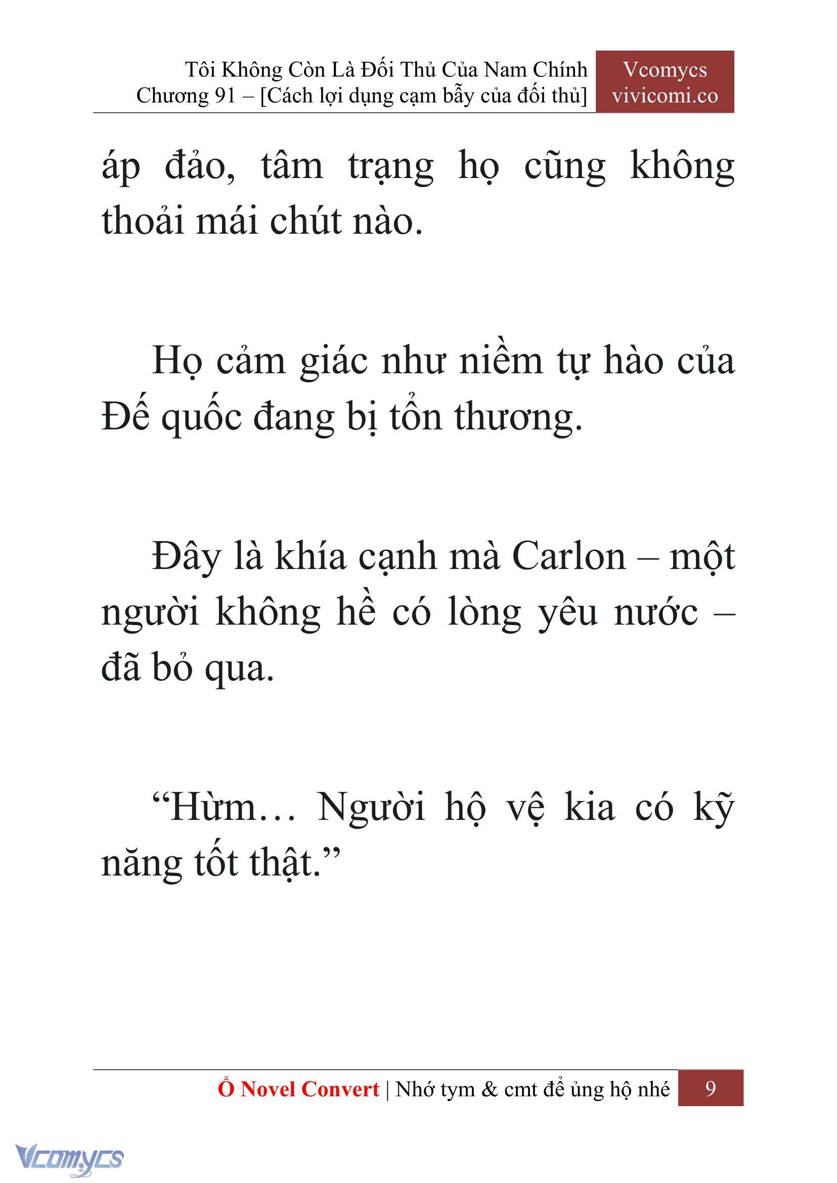[Novel] Tôi Không Còn Là Đối Thủ Của Nam Chính Chapter  91 - 11