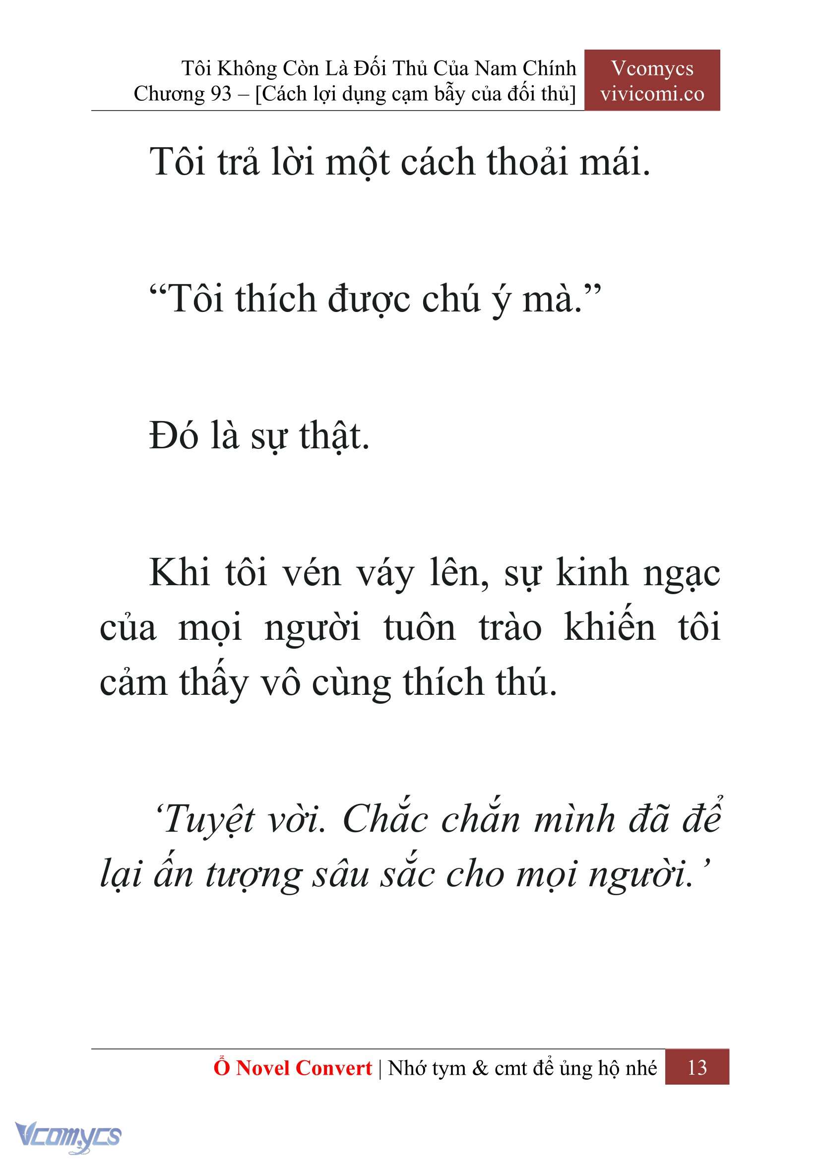 [Novel] Tôi Không Còn Là Đối Thủ Của Nam Chính Chapter  93 - 15