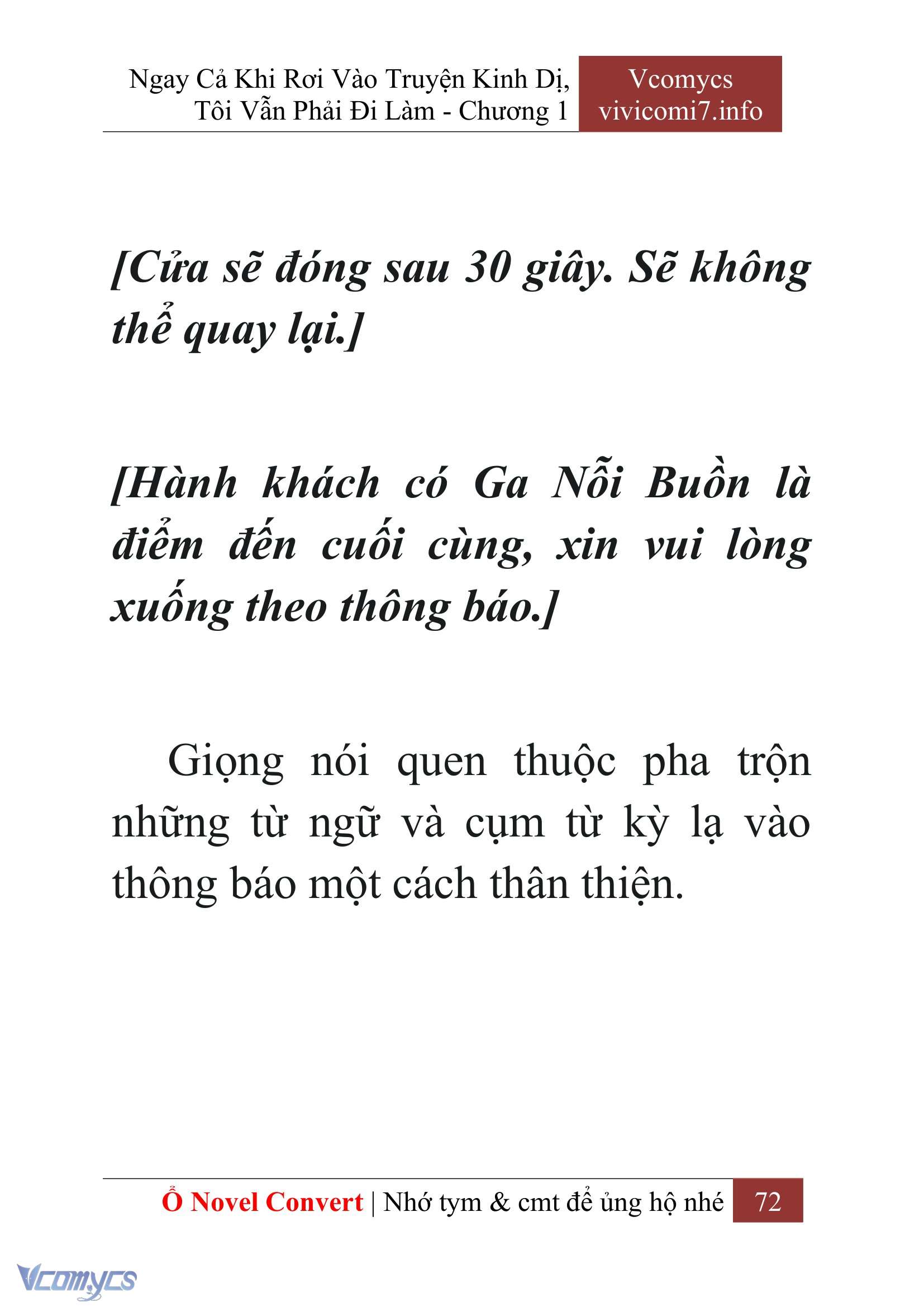 [Novel] Ngay Cả Khi Rơi Vào Truyện Kinh Dị, Tôi Vẫn Phải Đi Làm Chapter  1 - 74