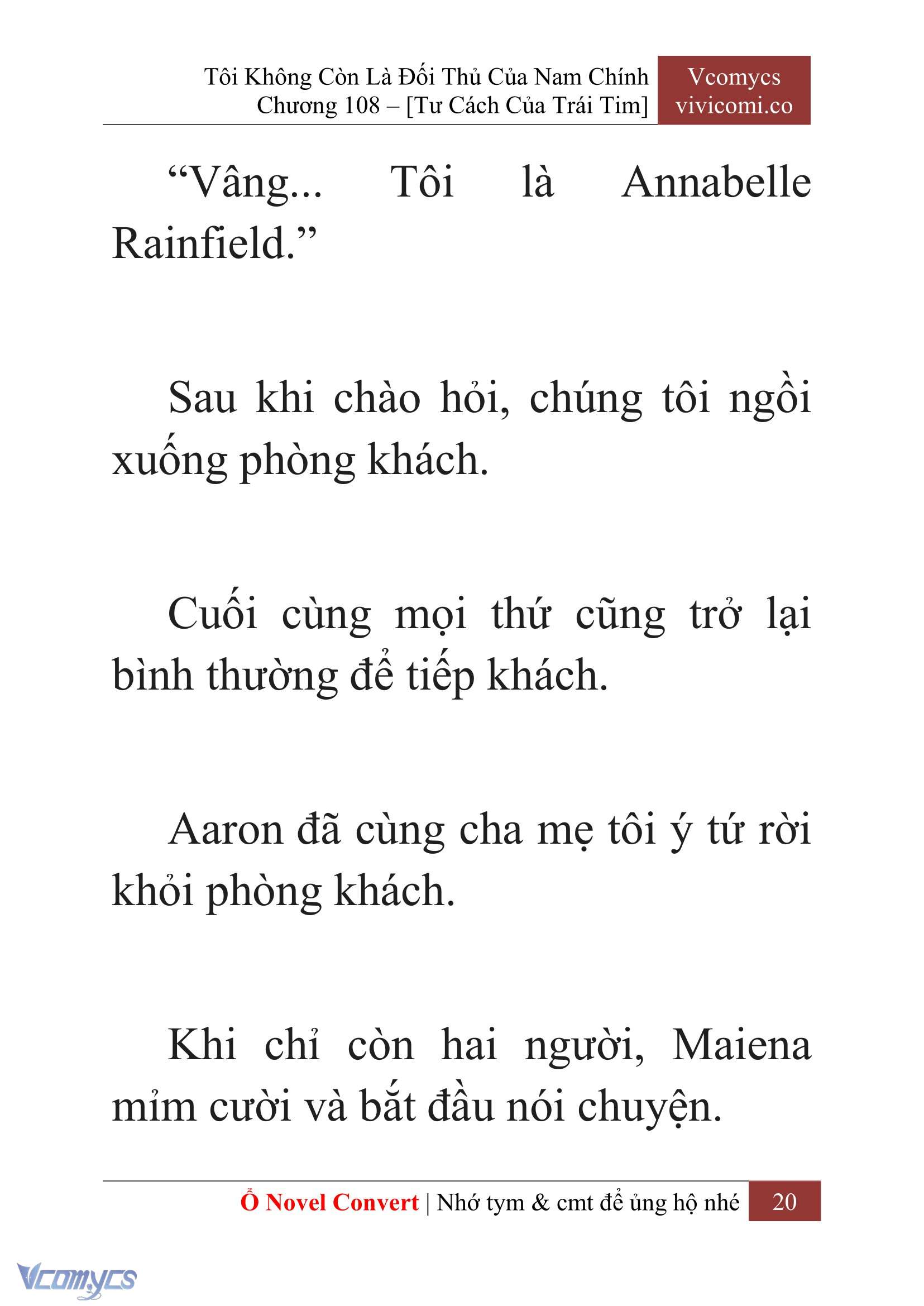 [Novel] Tôi Không Còn Là Đối Thủ Của Nam Chính Chapter  108 - 22