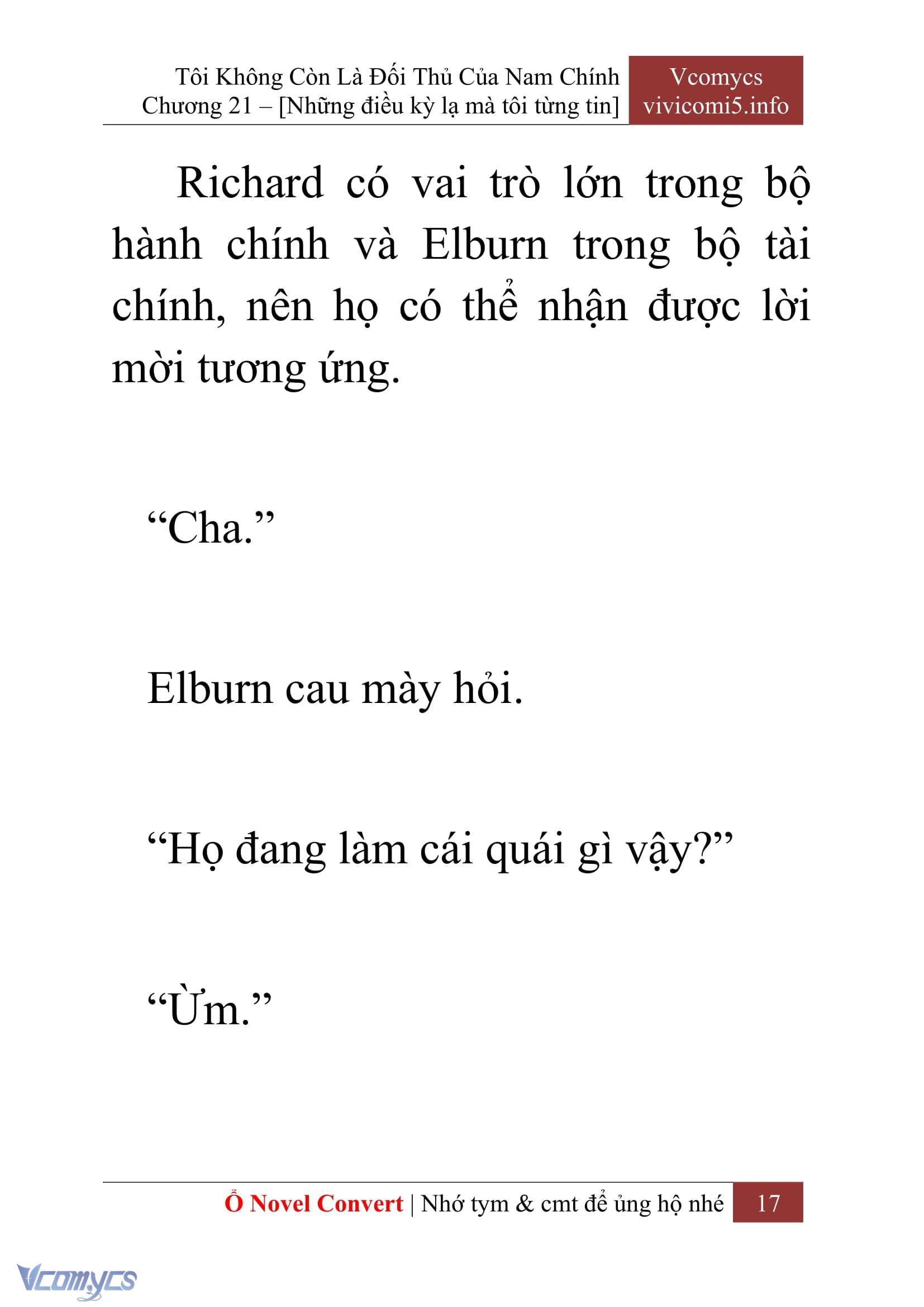 [Novel] Tôi Không Còn Là Đối Thủ Của Nam Chính Chapter  21 - 19