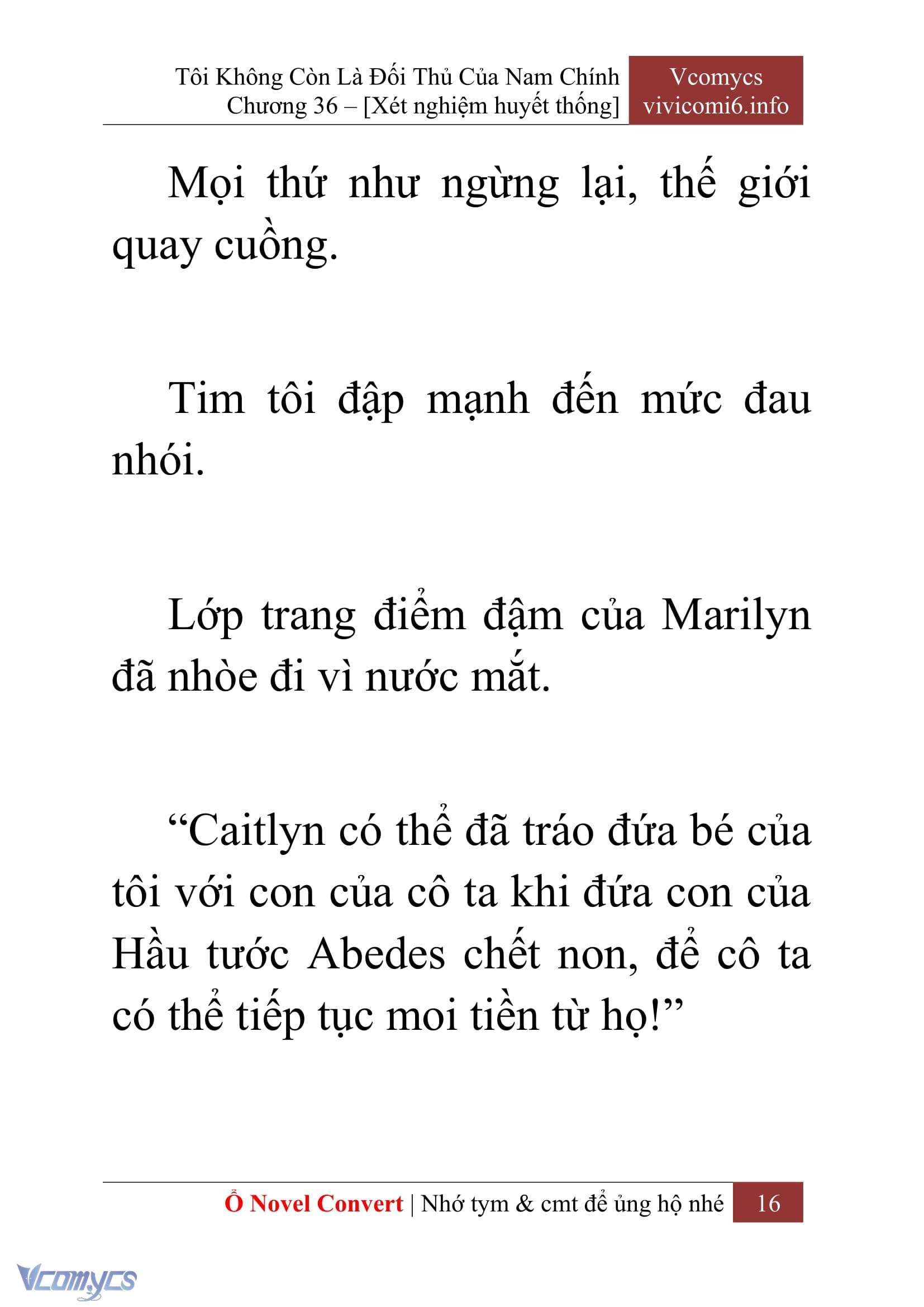 [Novel] Tôi Không Còn Là Đối Thủ Của Nam Chính Chapter  36 - 18